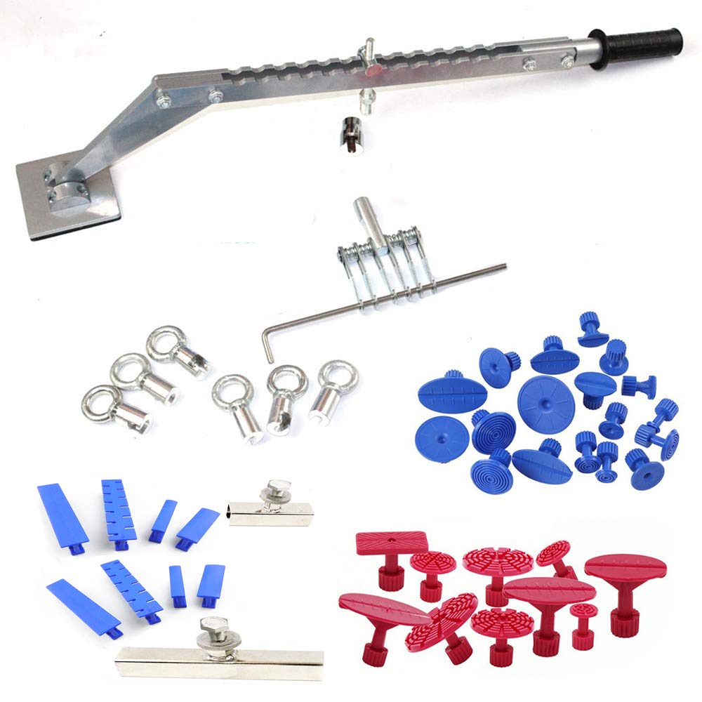 Professional DMJ PDR Tools Dent Puller Kit - Car Dent Repair Kit with Glue Tabs, Zipper Hammer & Bits Accessories | Auto Body Repair for Dents, Dings & Hail Damage (Home & Professional Use)