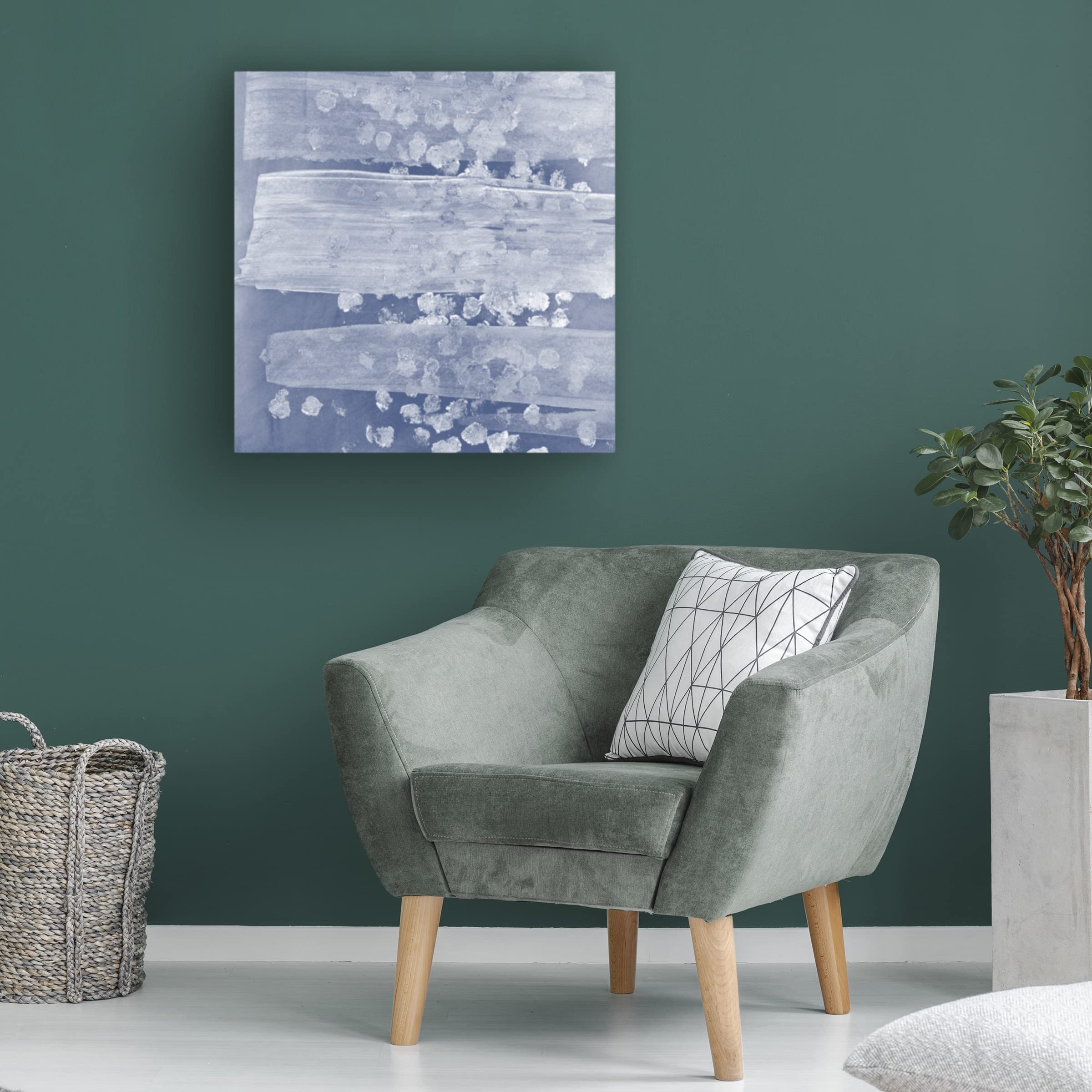 Trademark Fine Art 'Indigo Rule IV' Canvas Wall Art by Megan Meagher - Modern Abstract Painting for Living Room, Bedroom & Office Decor