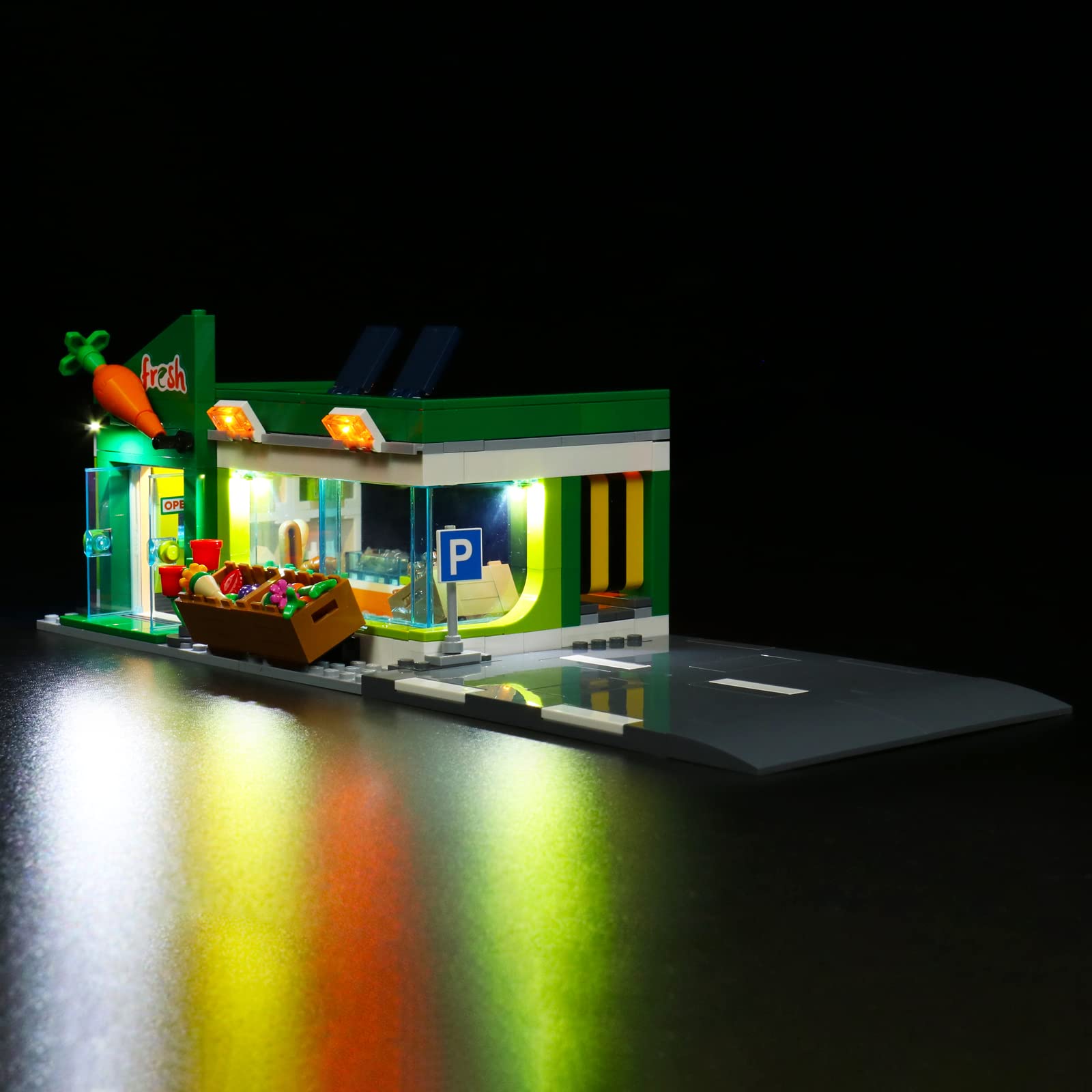 LMTIC LED Lighting Kit for Lego Grocery Store 60347 - Compatible with Lego Building Blocks (Lego Set Not Included) - Perfect for DIY Lego Models, Home Decoration & Gift Giving
