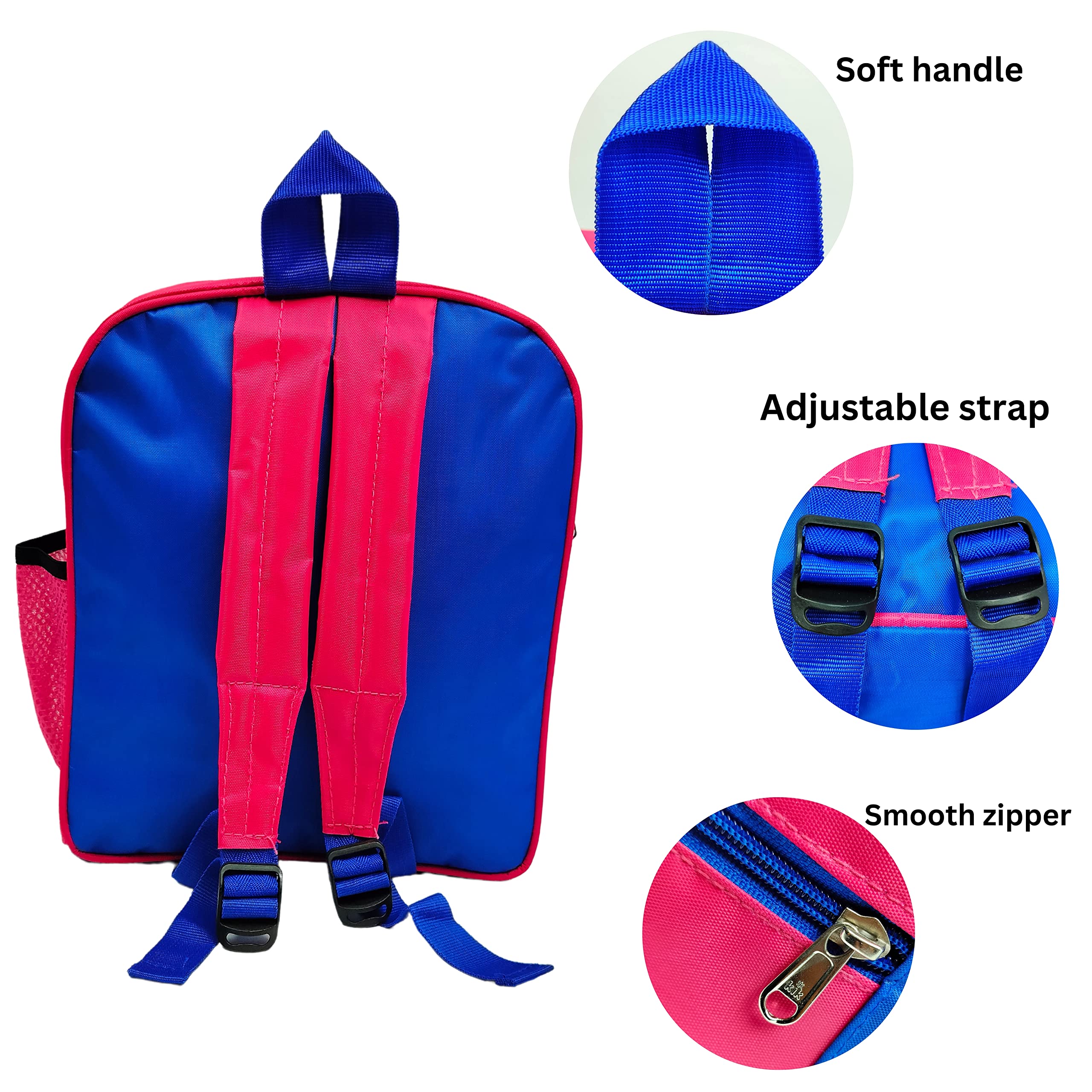 BellaStella Stylish Polyester School Backpack with Bottle Pocket & Adjustable Padded Shoulder Straps - Durable Kids Backpack for Elementary Students - Perfect for School, Travel, and Outdoor Activities (1-Pack)