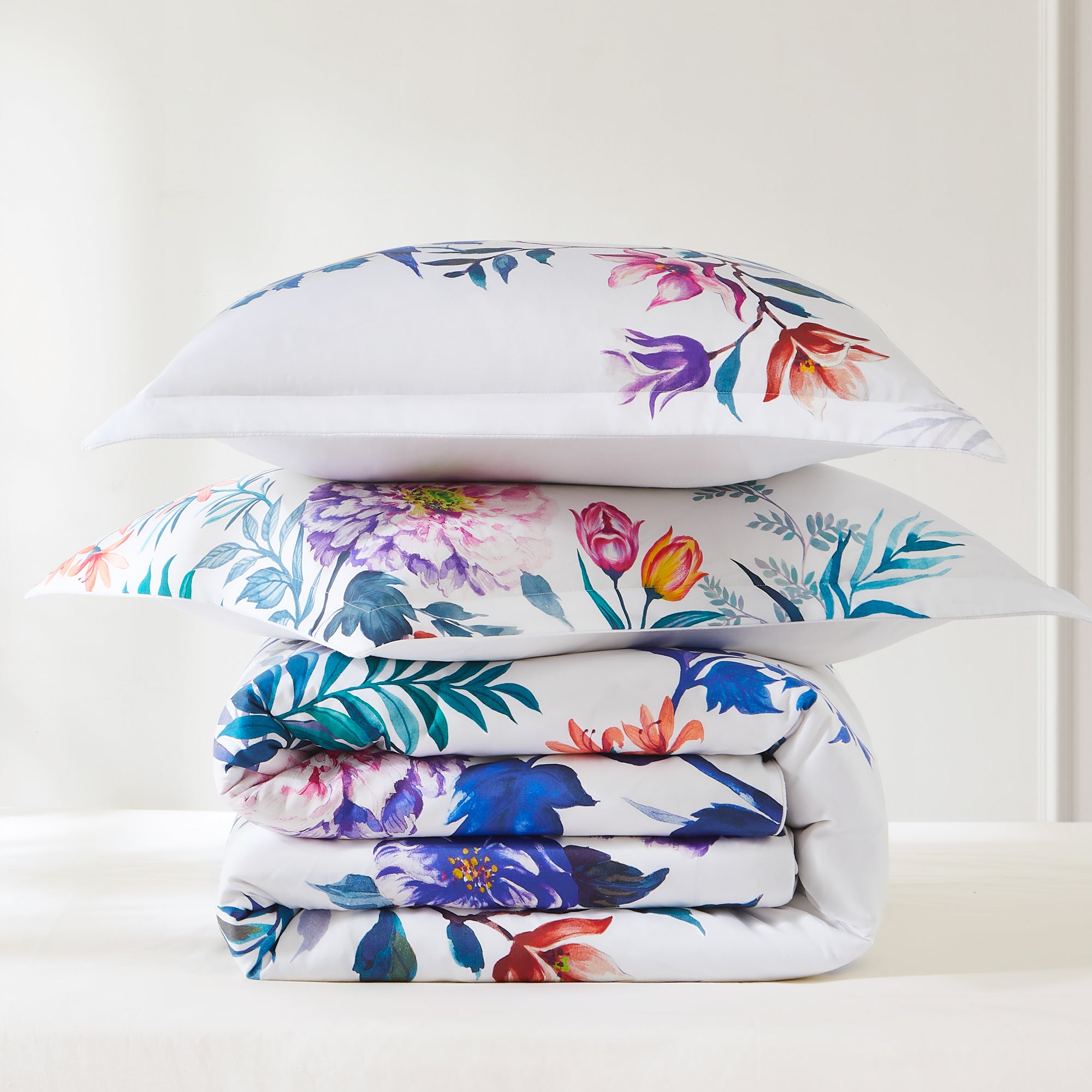 Premium 100% Cotton Duvet Cover Set - Soft & Breathable Bedding - Queen/King Size - Modern Boho Style for Cozy Bedroom Decor