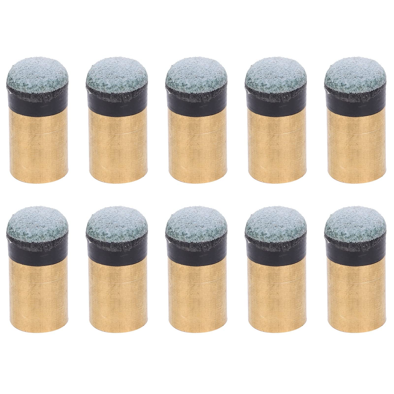 Alvinlite 10PCS 10mm Billiard Cue Ferrules with Screw-on Replaceable Tips - Durable Snooker Pool Cue Replacement Accessories for Professional & Home Billiards Game #56