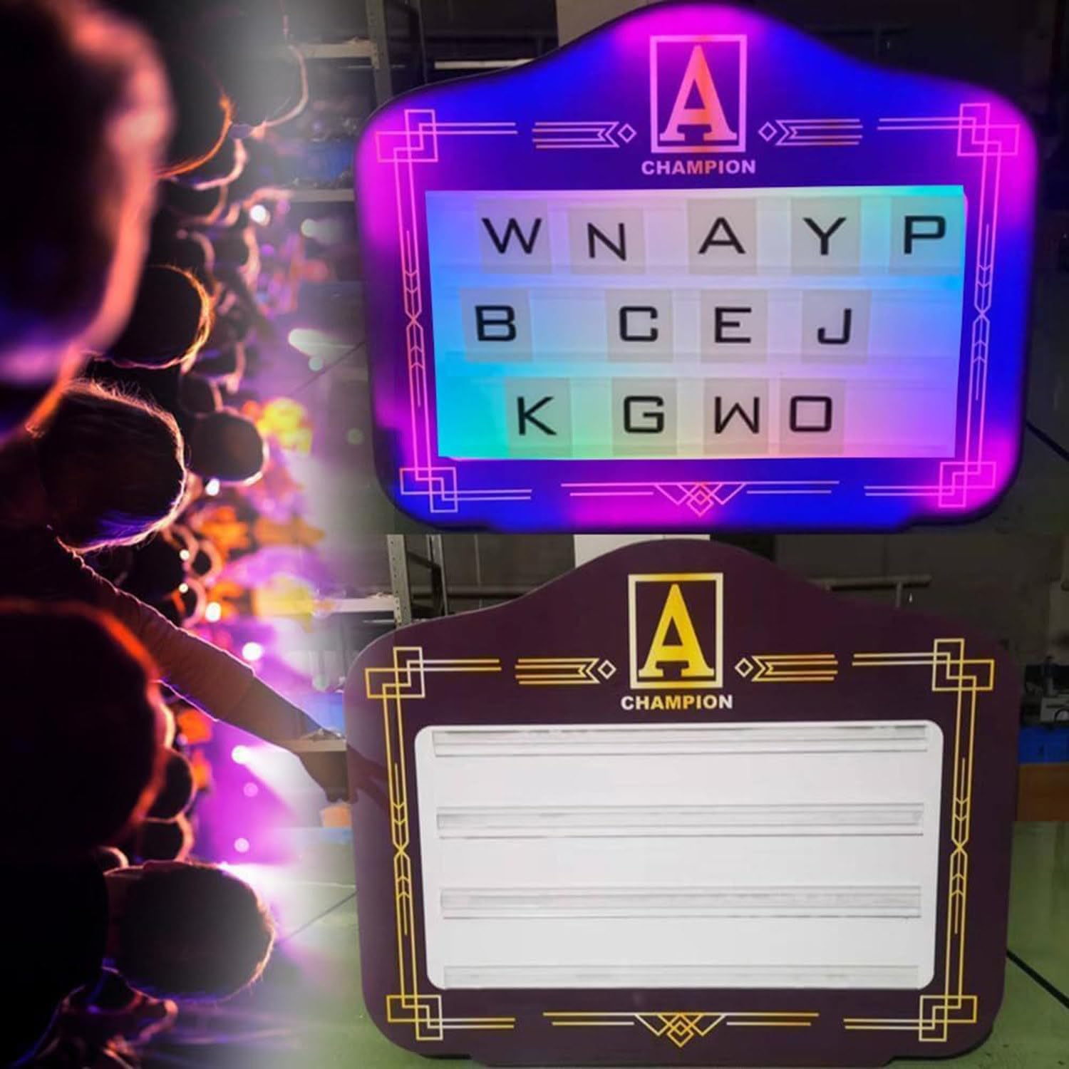 Night Club Bottle Presenter & Bottle Service Sign - Cinema Light Box LED Letters/Numbers for Home Decor, Weddings, Birthday Parties | Perfect for VIP Tables, Events, and Bar Displays