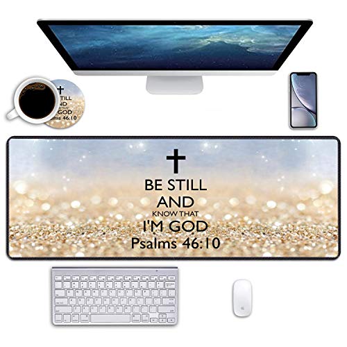 Rainbow Glitter Christian Bible Verses Psalm 46:10