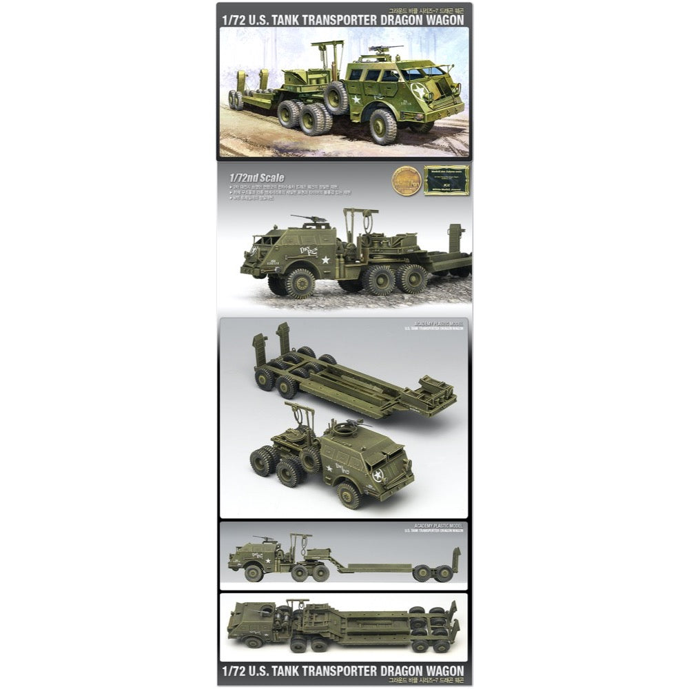 1/72 Scale M26 Dragon Wagon Military Vehicle Model Kit - Academy 13409 - Perfect for Collectors, Wargaming & Historical Dioramas