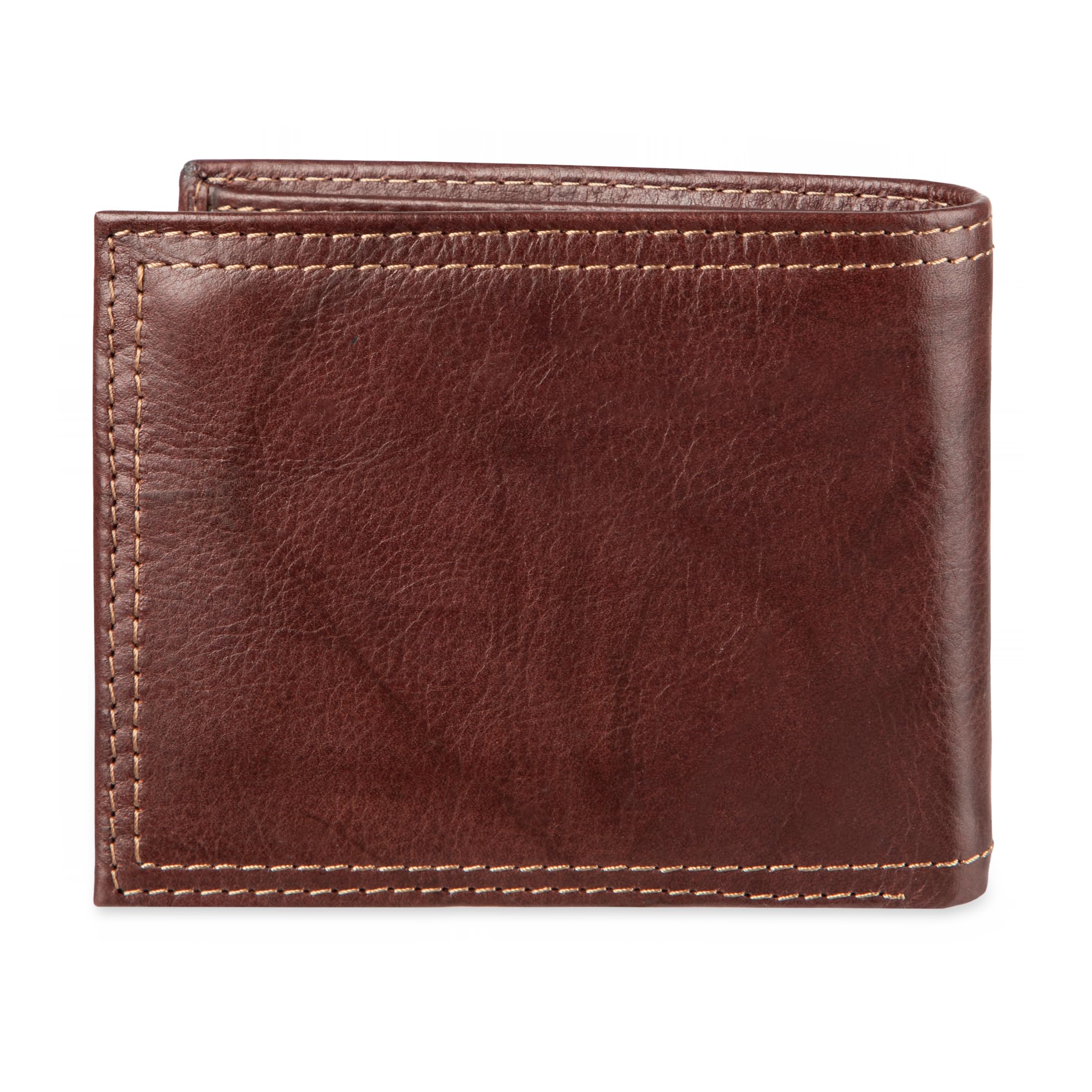 Dockers Men's Extra Capacity Bifold Wallet with ID Window & 12 Card Slots - RFID Blocking Leather Wallet for Business Travel & Everyday Use