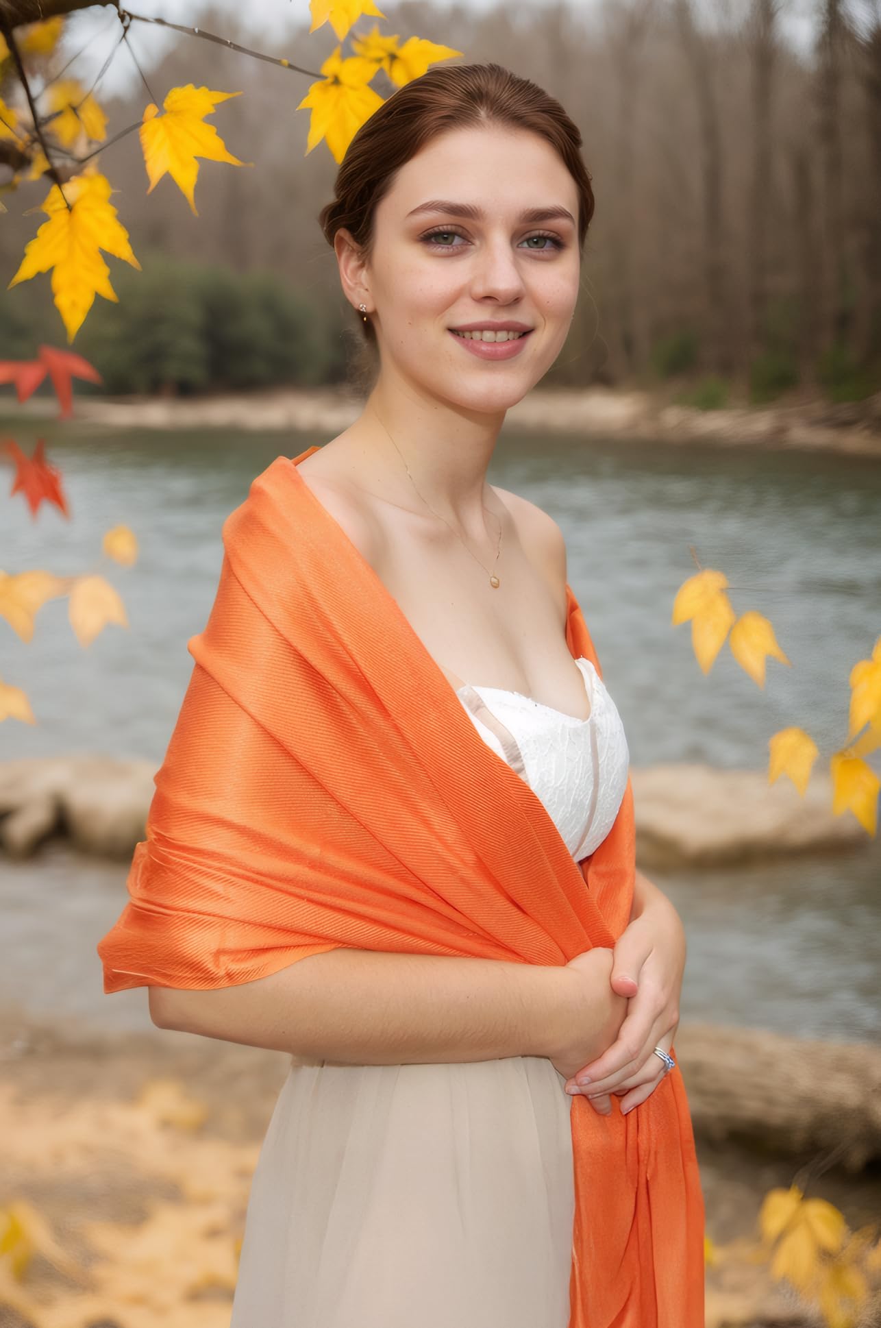 Luxury Pashmina Scarf for Women - Soft Cashmere Shawl Wrap for Evening Dresses, Weddings & Bridesmaids - Elegant All-Season Scarf for Formal or Casual Wear - Perfect for Office, Party & Special Occasions