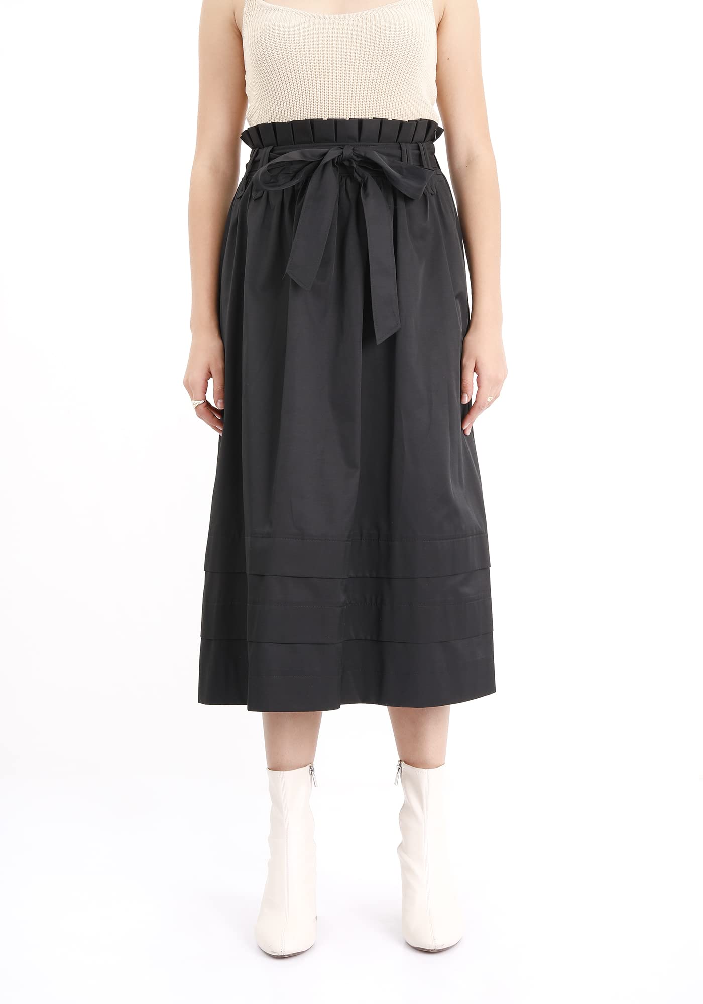 G-Line Guzella Straight Midi Skirt - High Waisted Below Knee Pencil Skirt for Women | Office Wear, Business Casual & Spring Outfits