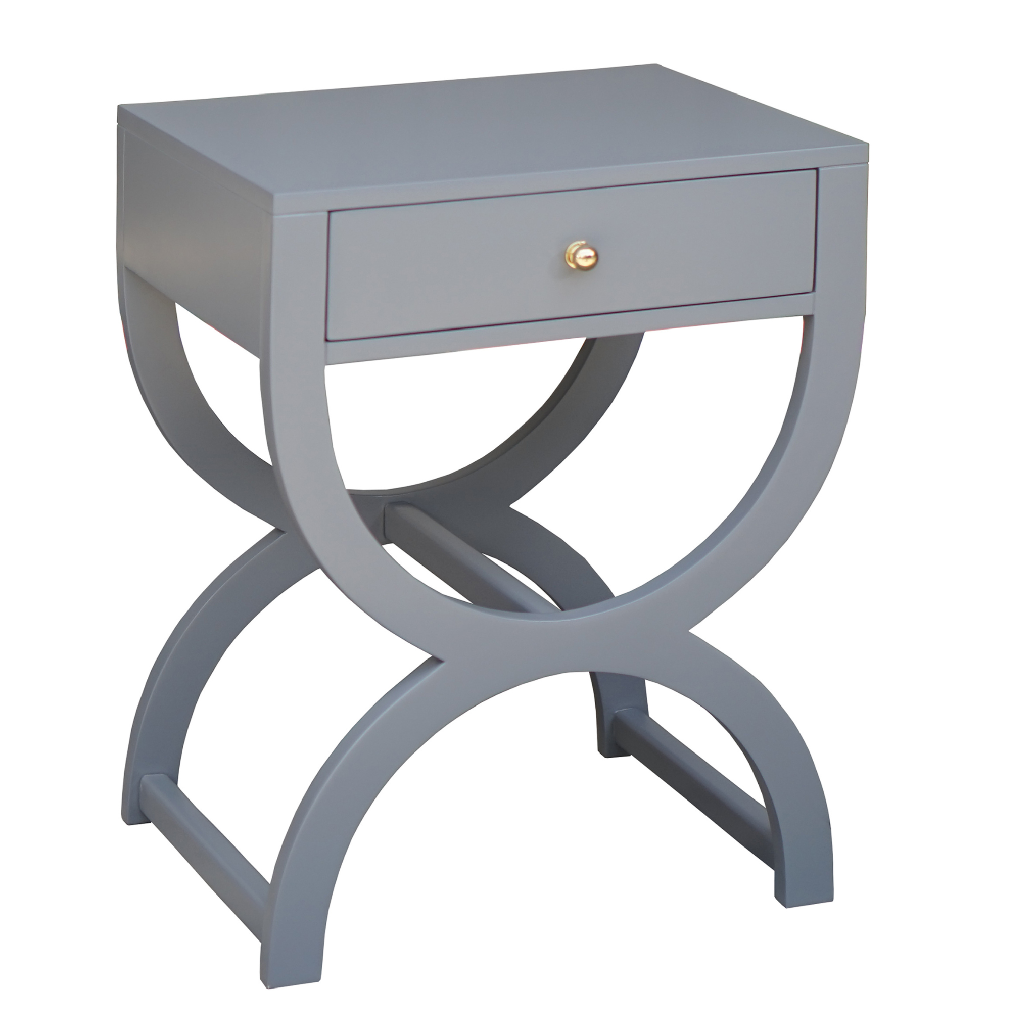 Alexis One Drawer Side Table - Compact Nightstand with Storage for Bedroom, Living Room & Office - Modern End Table with Easy-Glide Drawer for Home Decor