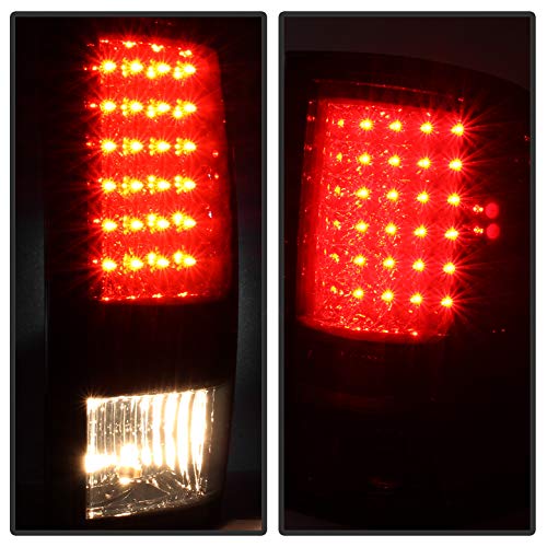 Dodge Ram 1500 2009-2018 & 2500/3500 2010-2018 LED Euro Style Tail Lights - Red Rear Brake Lamps for Enhanced Visibility & Style - Perfect for Night Driving, Off-Roading & Truck Customization