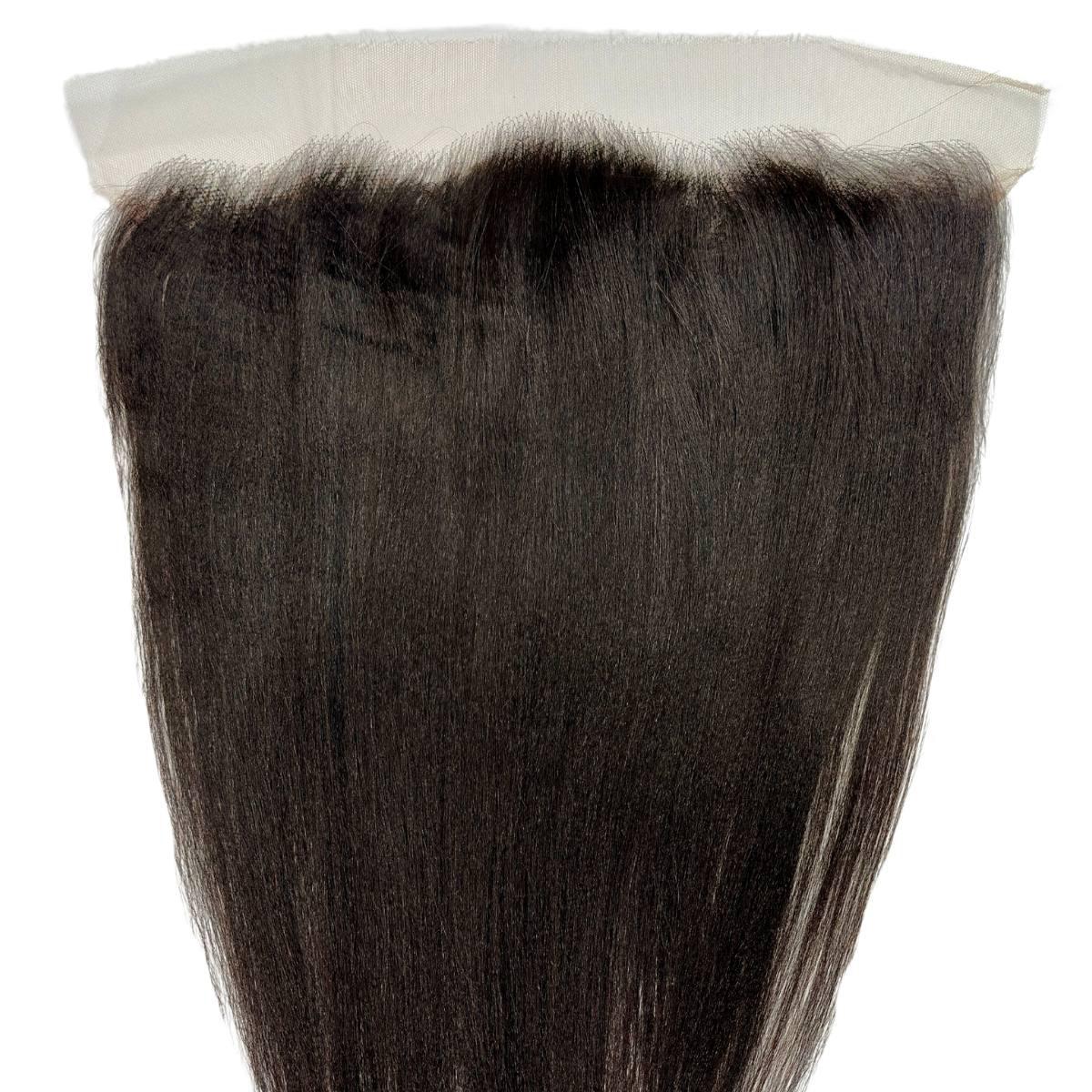 13x4 HD Lace Frontal Human Hair Wig - Yaki Straight Brazilian Virgin Hair for Natural Look | Perfect for Daily Wear, Parties & Special Occasions