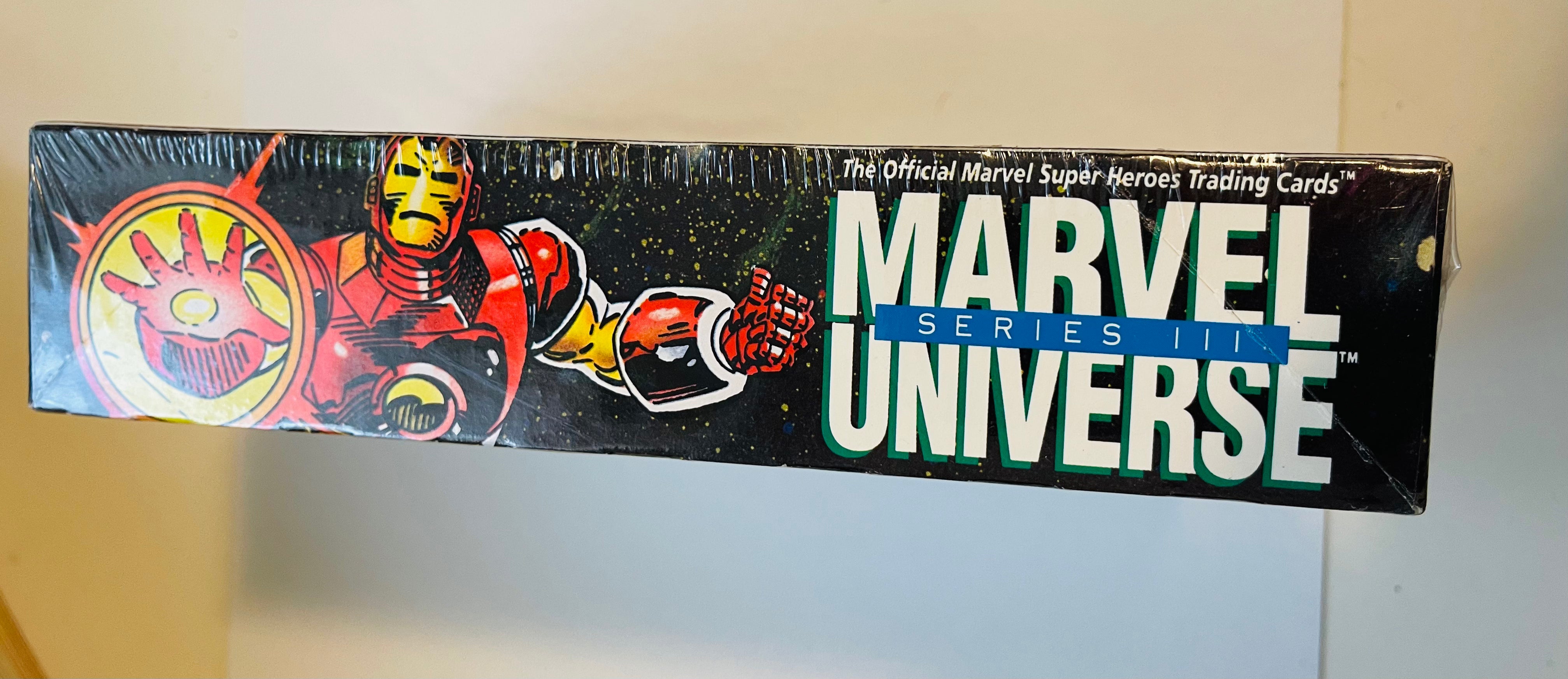 1992 Marvel Universe Series 3 Trading Cards - Factory Sealed Collectible Box | Perfect for Comic Fans & Card Collectors