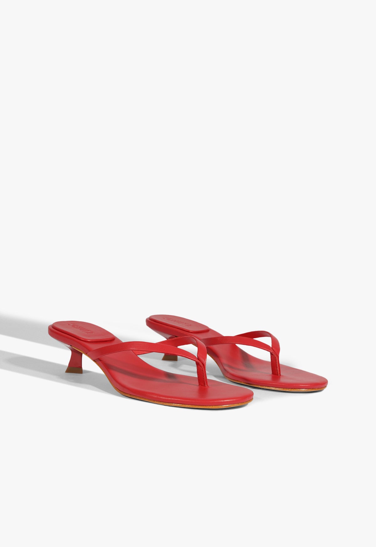 Carolyn Nappa Leather Sandals with Low Heel (2.5