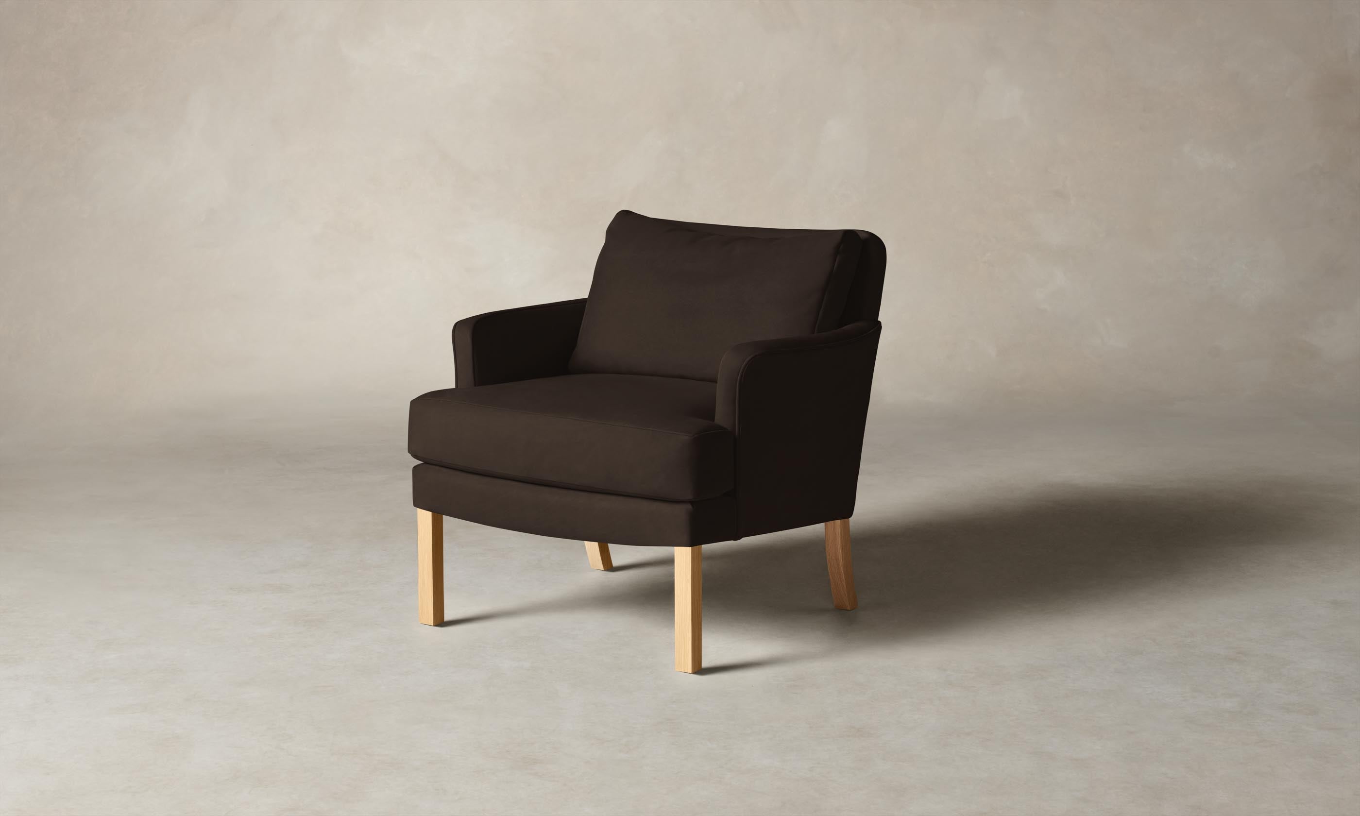 Premium Kaye Chair - Genuine Nubuck Leather in Rich Espresso Brown - Perfect for Home Office, Living Room & Dining Room Decor