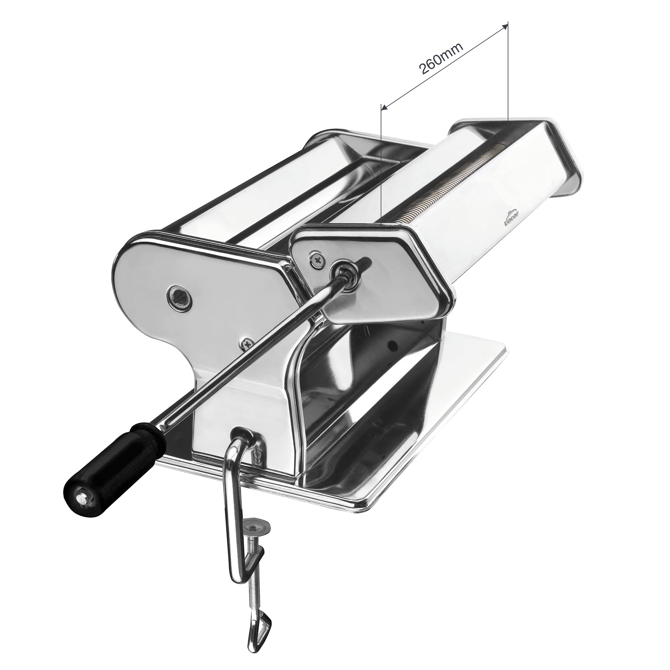 Premium 260mm Pasta Maker Machine - Italian Style Manual Pasta Roller & Cutter for Homemade Noodles, Lasagna & Ravioli - Perfect for Italian Cuisine, Family Cooking & Restaurant Use