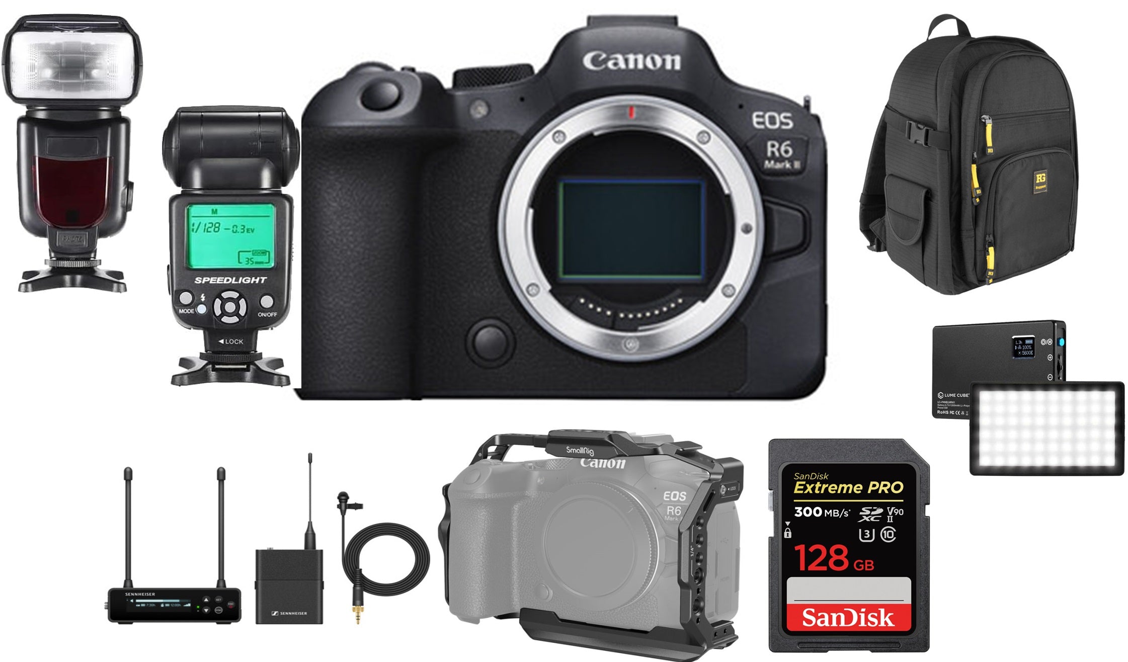 Canon EOS R6 Mark II Mirrorless Camera with 24-105mm Lens & Audio Recording Kit - Professional 4K Video & Photography for Vlogging, Travel & Content Creation