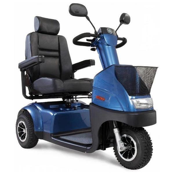 Afikim Afiscooter C3 Standard 3-Wheel Electric Mobility Scooter for Adults - Lightweight Silver Mobility Vehicle with Long Battery Life - Perfect for Shopping, Travel & Outdoor Activities