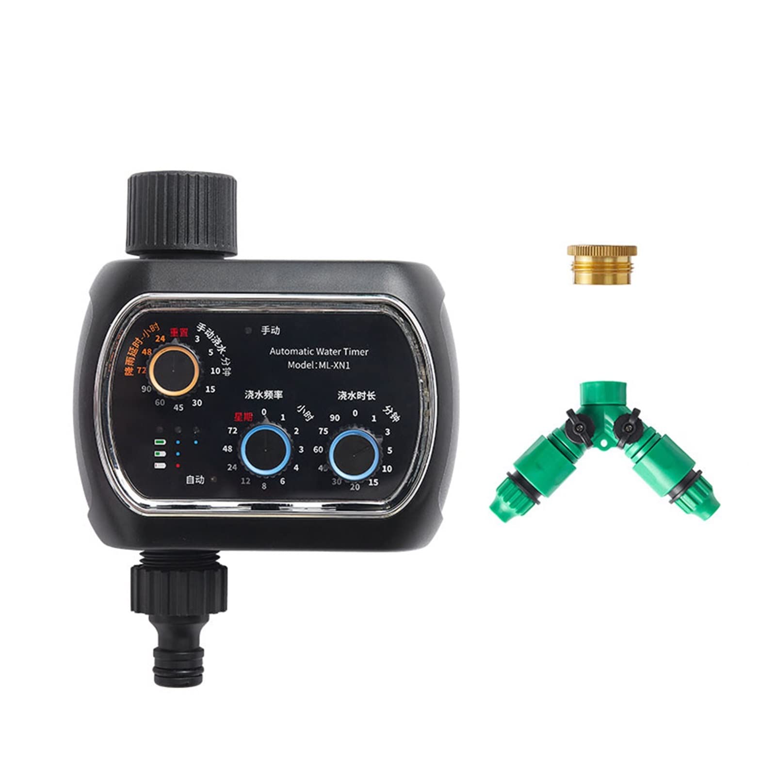 Smart Garden Hose Timer - Automatic Watering System with Dual Outlet, Electronic Sprinkler Controller for Drip Irrigation & Lawn Care - Perfect for Home, Yard, and Outdoor Plant Watering