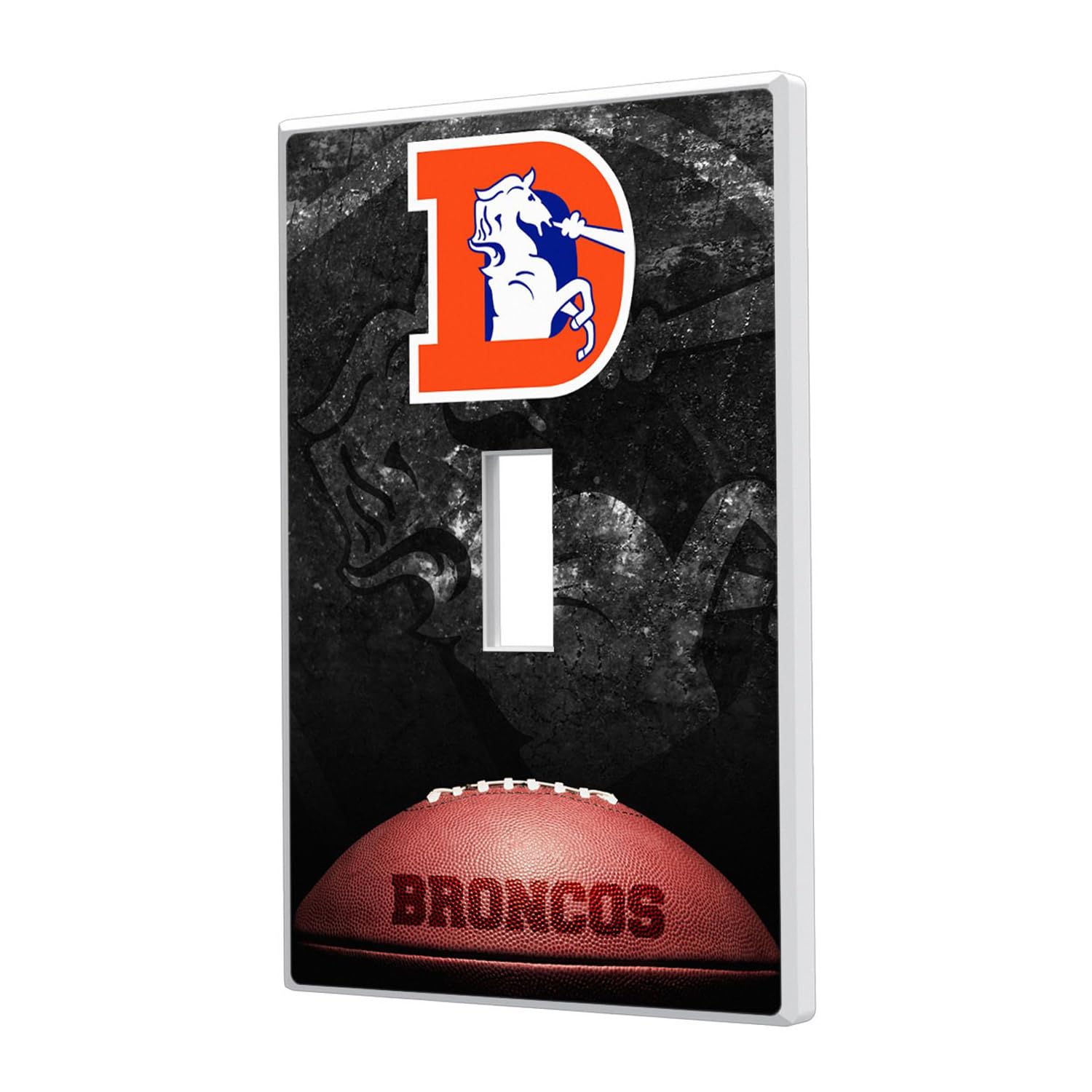 NFL Legendary Team Logo Light Switch Cover - Decorative Single Toggle Wall Plate for Sports Fans Bedroom, Game Room & Man Cave Decor