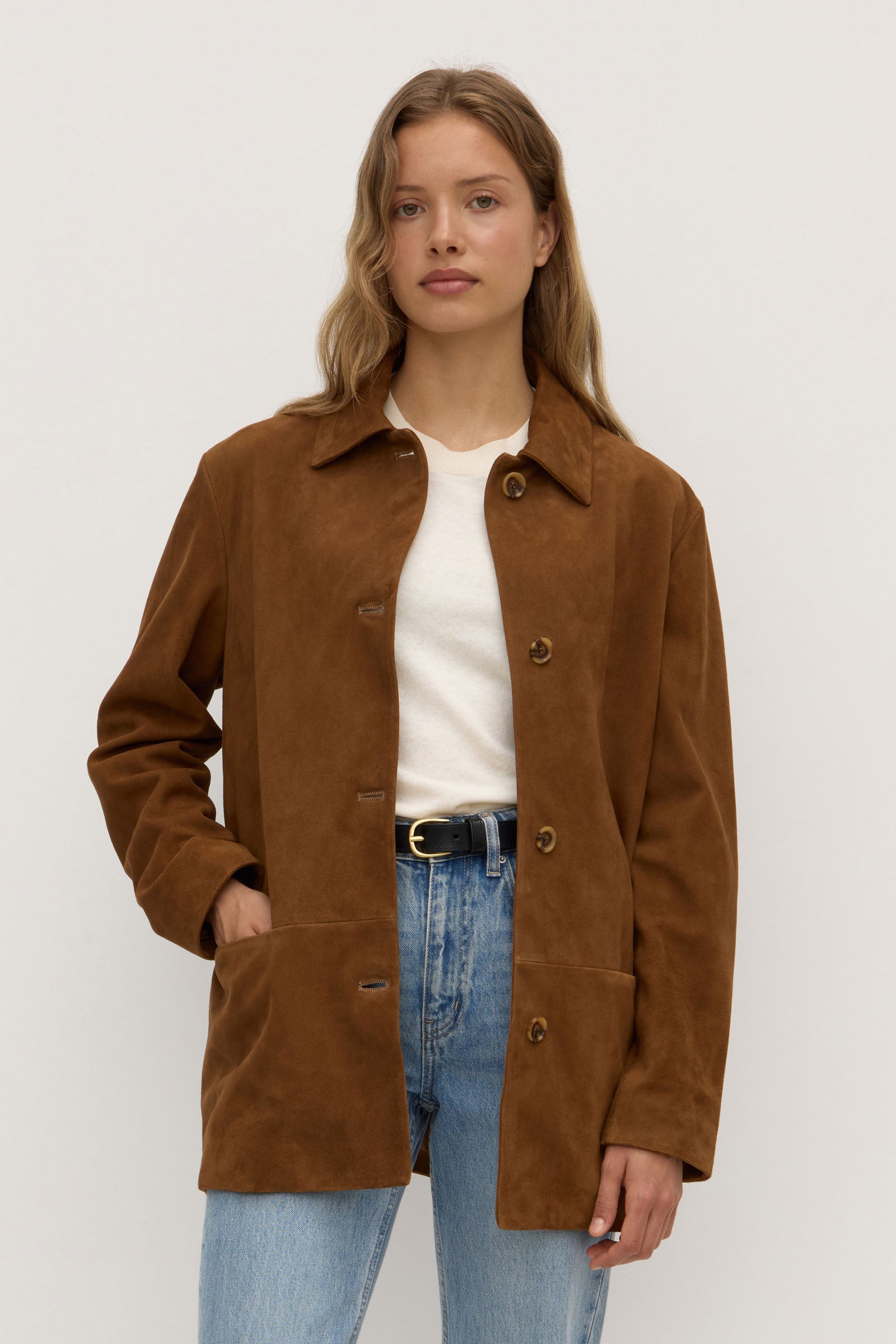 Naomi Suede Jacket Women's Fashion Outerwear - Stylish Faux Leather Biker Jacket for Casual Wear & Night Out