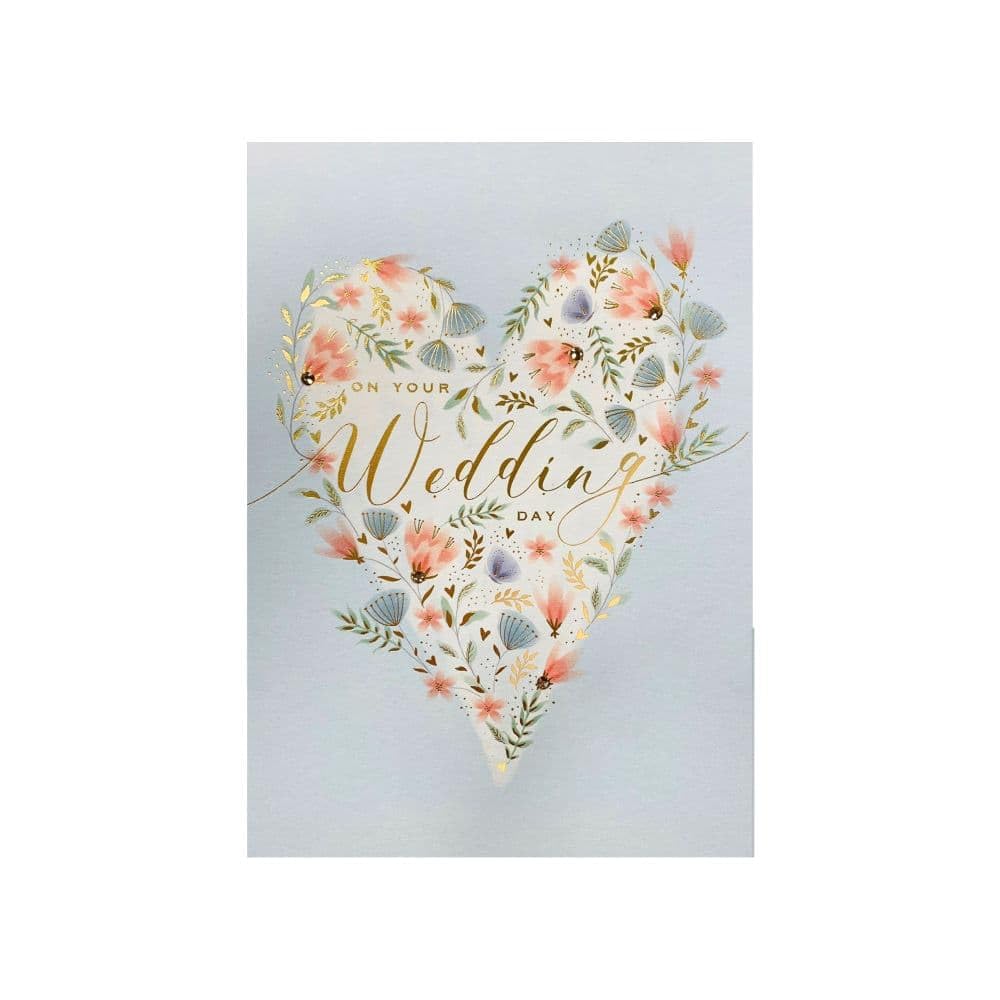Elegant Wedding Heart Greeting Card - Perfect for Anniversaries, Bridal Showers & Romantic Celebrations