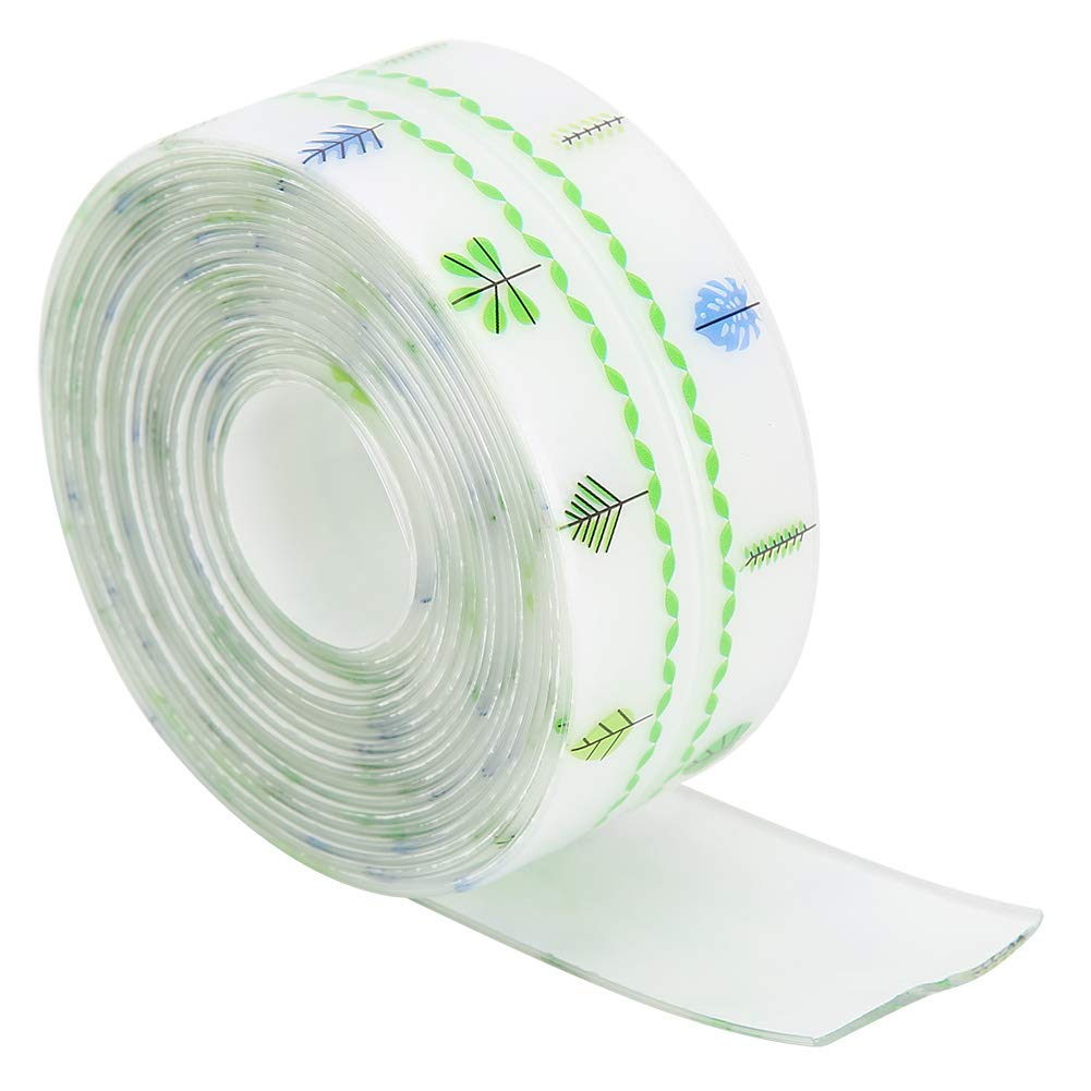 Plplaaobo 38mm x 3.2m Transparent PVC Self-Adhesive Waterproof Sealing Tape - Strong Bathroom & Kitchen Wall Seal Strip for Showers, Sinks, Tiles & Home Repairs