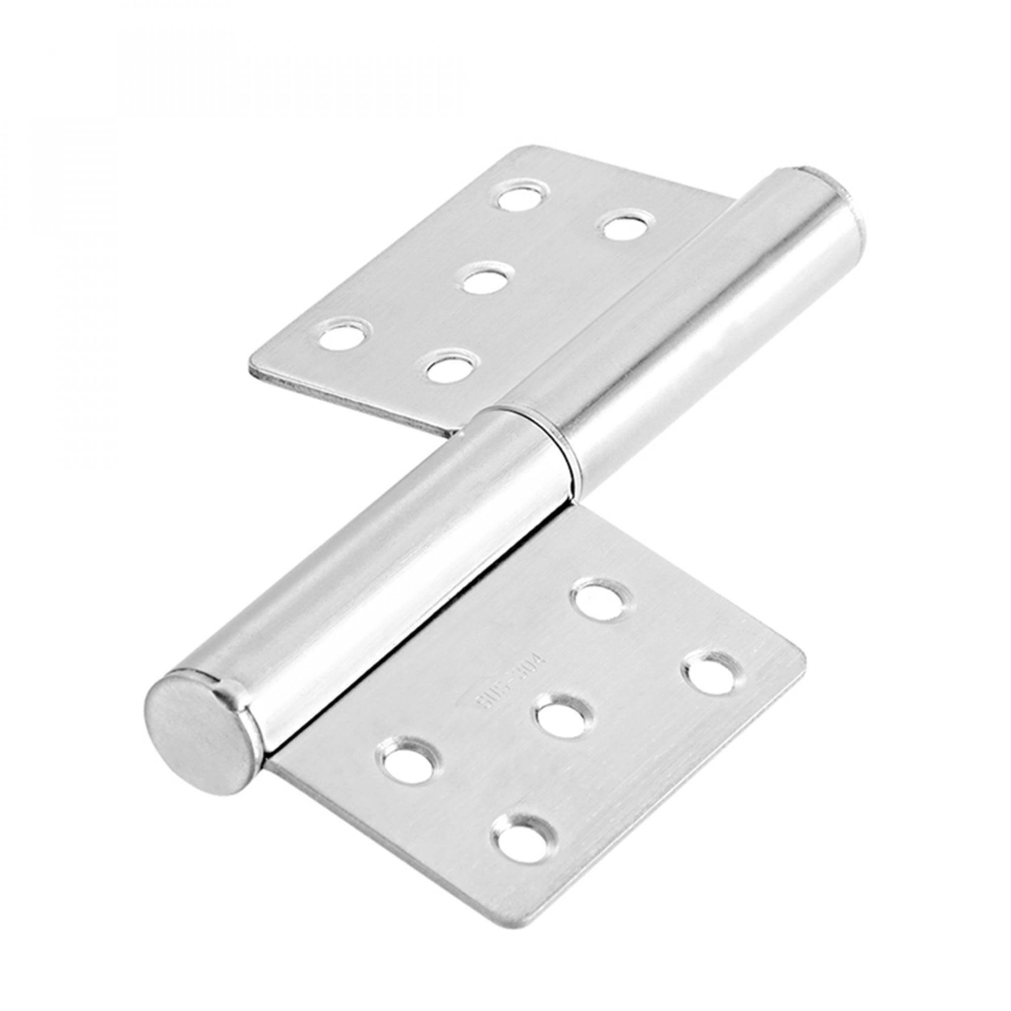 Stainless Steel Cabinet Hinges 5 Inch - Heavy Duty Lift Off Slip Joint Flag Hinges with 10 Holes (4 Pack) - Perfect for Kitchen Cabinets, Furniture Doors & DIY Projects
