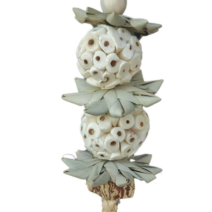 Premium Avian Care Palm Star Balls - Natural Bird Treats for Parrots, Cockatiels & Conures - Perfect for Training, Foraging & Bonding Activities