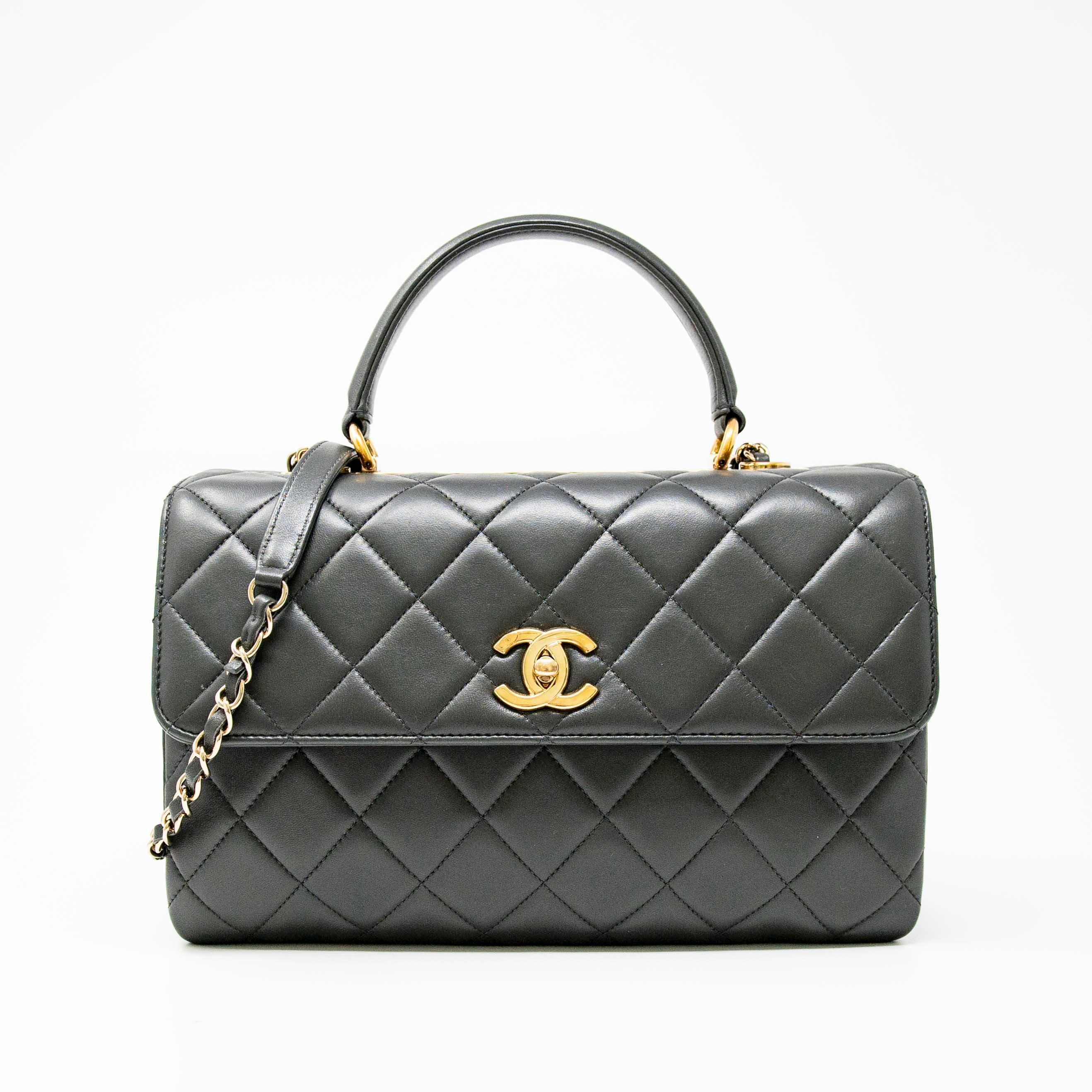 Chanel Grey Medium Trendy CC Flap Bag - Luxury Designer Handbag for Women | Perfect for Parties, Work & Everyday Use