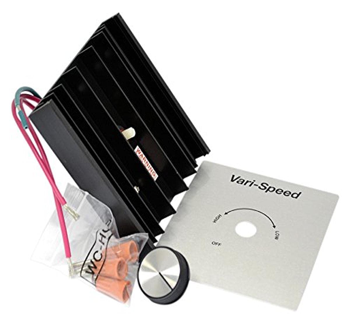 KB Electronics KBWC-110K Variable Speed Fan Control - 10A 120V Wall Mount Motor Speed Controller for Shaded Pole & PSC Motors - Perfect for Home Ventilation, HVAC Systems, and Industrial Fan Speed Regulation
