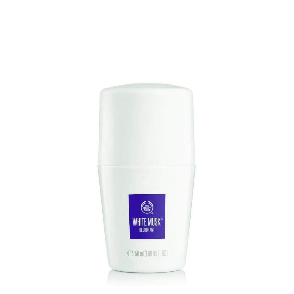 The Body Shop White Musk Deodorant Roll-On 50ml - Long-Lasting Fragrance for Women & Men, Ideal for Daily Use, Gym & Travel