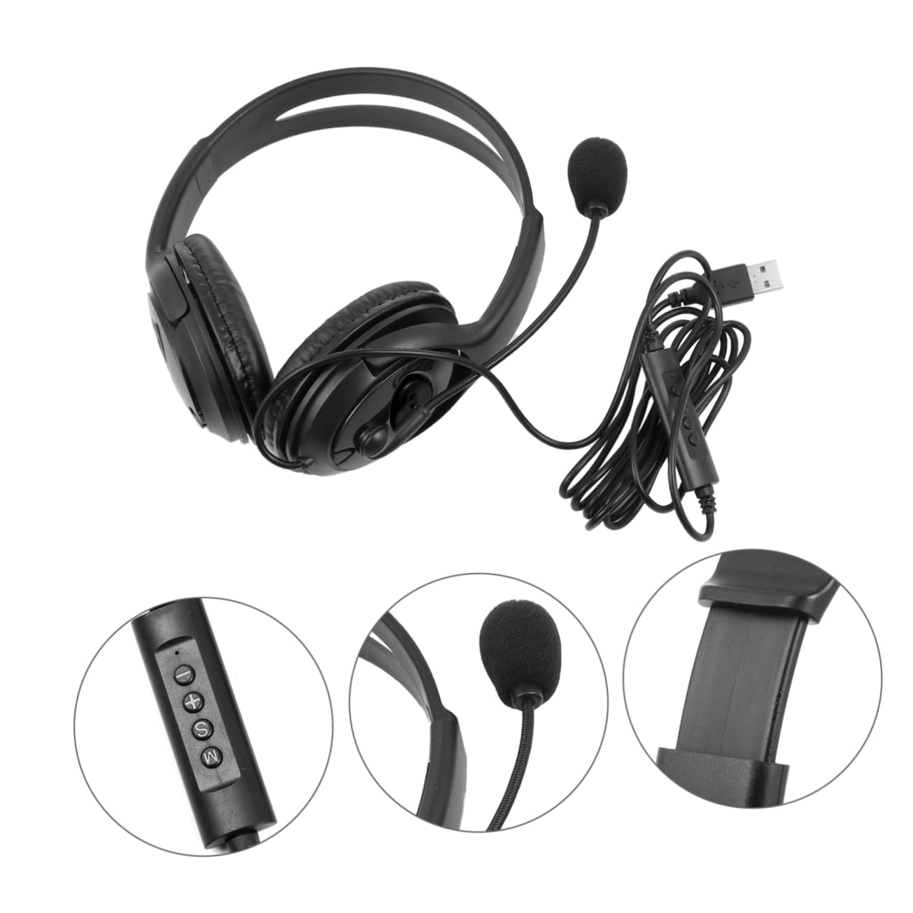 Gadpiparty 3 Pack Gaming Headset with Noise Cancelling Microphone - USB Wired Computer Headphones for PC, PS4, Xbox - Perfect for Online Gaming, Streaming & Conference Calls