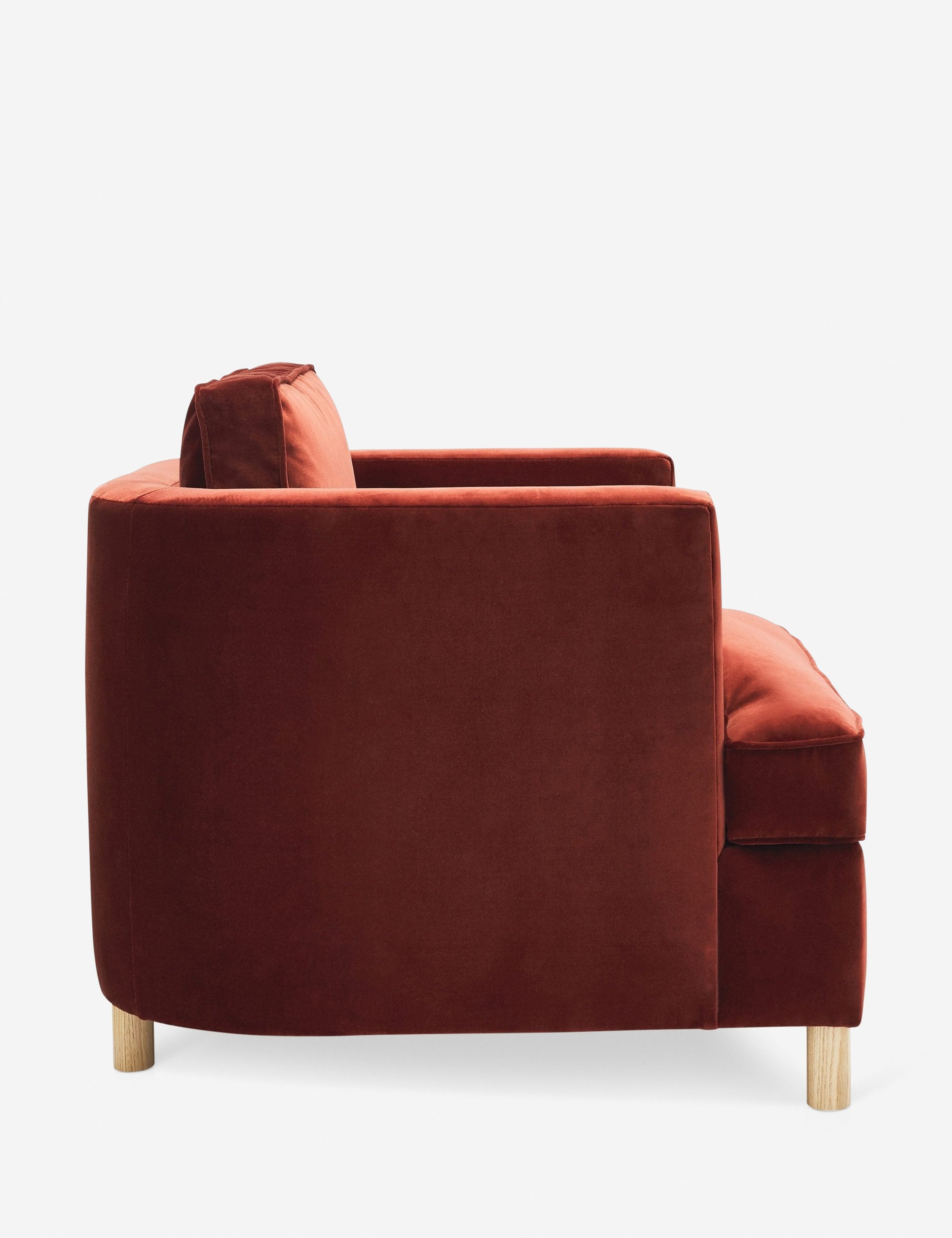 Belton Accent Chair by Ginny Macdonald - Mid-Century Modern Lounge Chair for Living Room, Bedroom & Office - Stylish Comfortable Reading Chair with Wooden Legs