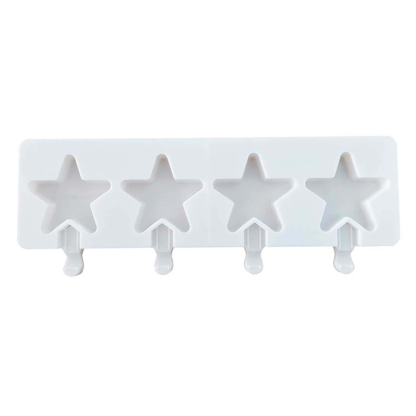 4 Ever Ice Cream Mold - Pentagram Popsicle & Lollipop Cake Mold Set, Summer Ice Cube Maker for DIY Frozen Treats - Perfect for Halloween, Birthday Parties & Summer Desserts
