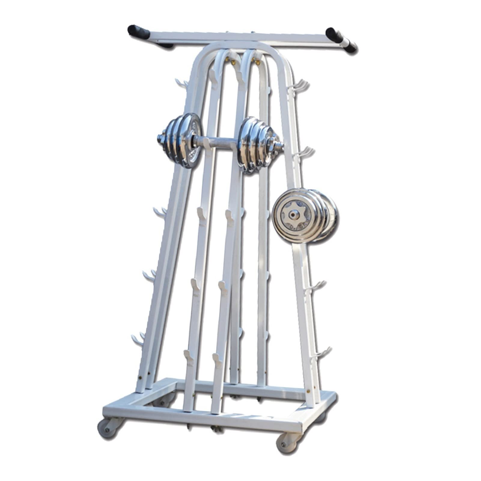 5-Tier Dumbbell Rack Stand for Home Gym - Heavy Duty Weight Storage Organizer for Dumbbells, Weight Plates & Curl Bars | Perfect for Garage, Basement & Home Workout Spaces
