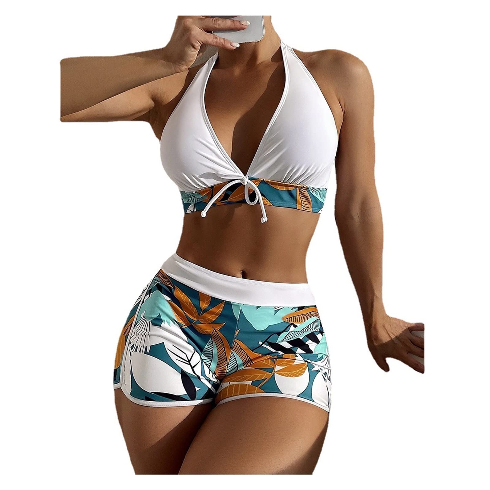 **High Waist Sexy Women's Swimsuit - Plus Size Bikini Set for Summer, Beach & Pool - Comfortable Bathing Suit for Women (Color: A, Size: S) - Perfect for Vacations, Swimming & Sunbathing**