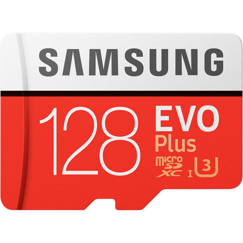 Samsung EVO Plus 128GB microSDXC UHS-I Memory Card with SD Adapter - High Speed Storage for Smartphones, Tablets, Drones & Action Cameras