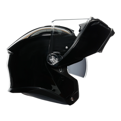 AGV Tourmodular Solid Black Full Face Motorcycle Helmet - DOT & ECE Certified for Safety - Lightweight & Comfortable for Long Rides - Perfect for Street Biking, Touring & Commuting