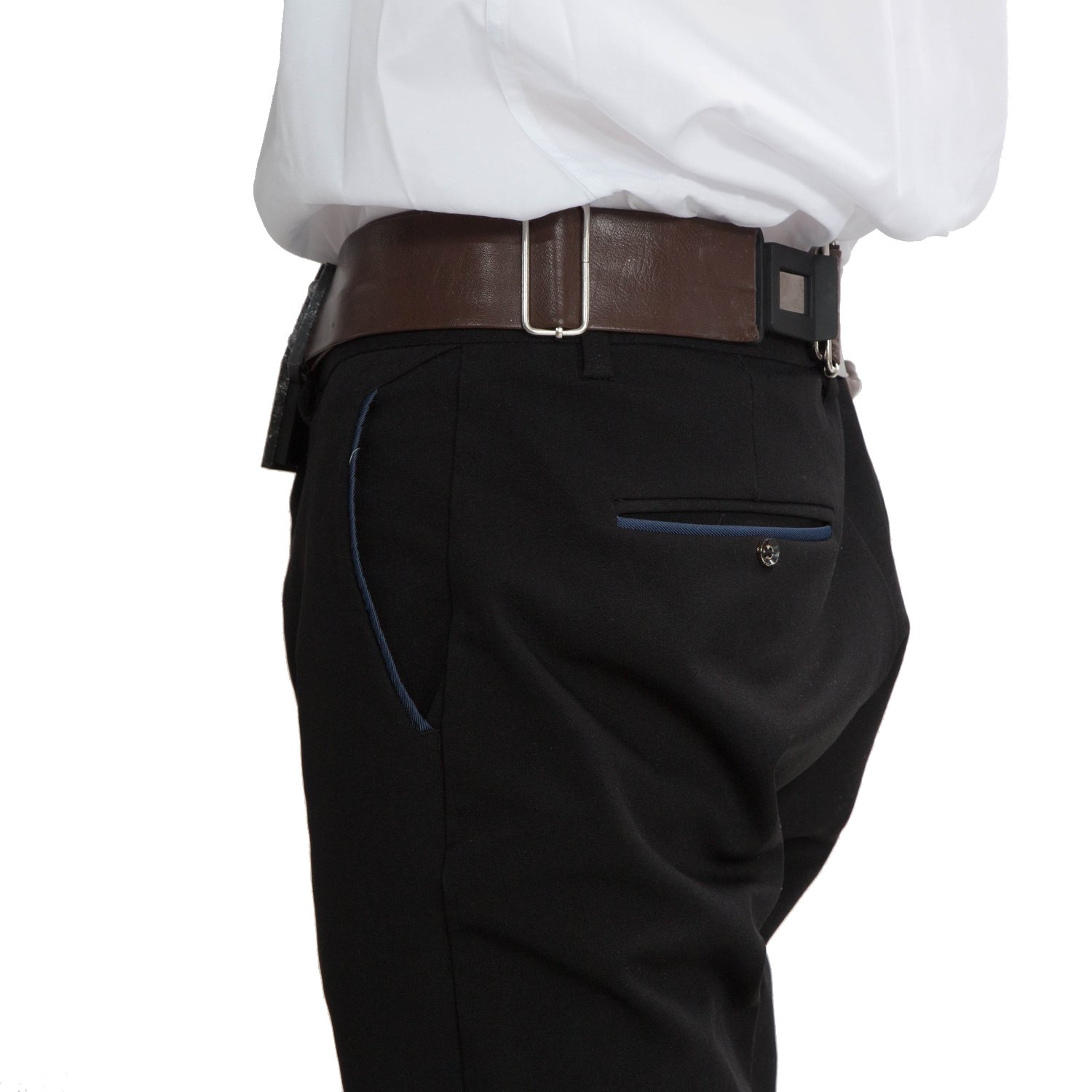**Han Solo Cosplay Costume for Men - PU Leather Outfit with Belt & Holster - Adult Star Wars Replica Costume for Halloween, Comic-Con & Cosplay Events**
