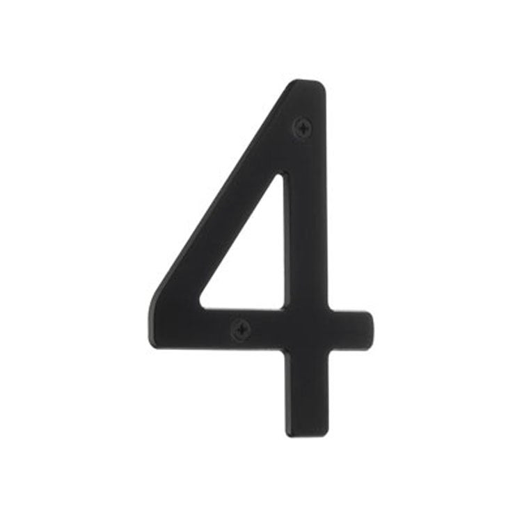 4 3/4 Inch Metal Oxide House Address Numbers - Durable Villa Address Plaque for Home, Mailbox & Front Door (Set of 4) - Perfect for Residential, Business & Outdoor Property Identification
