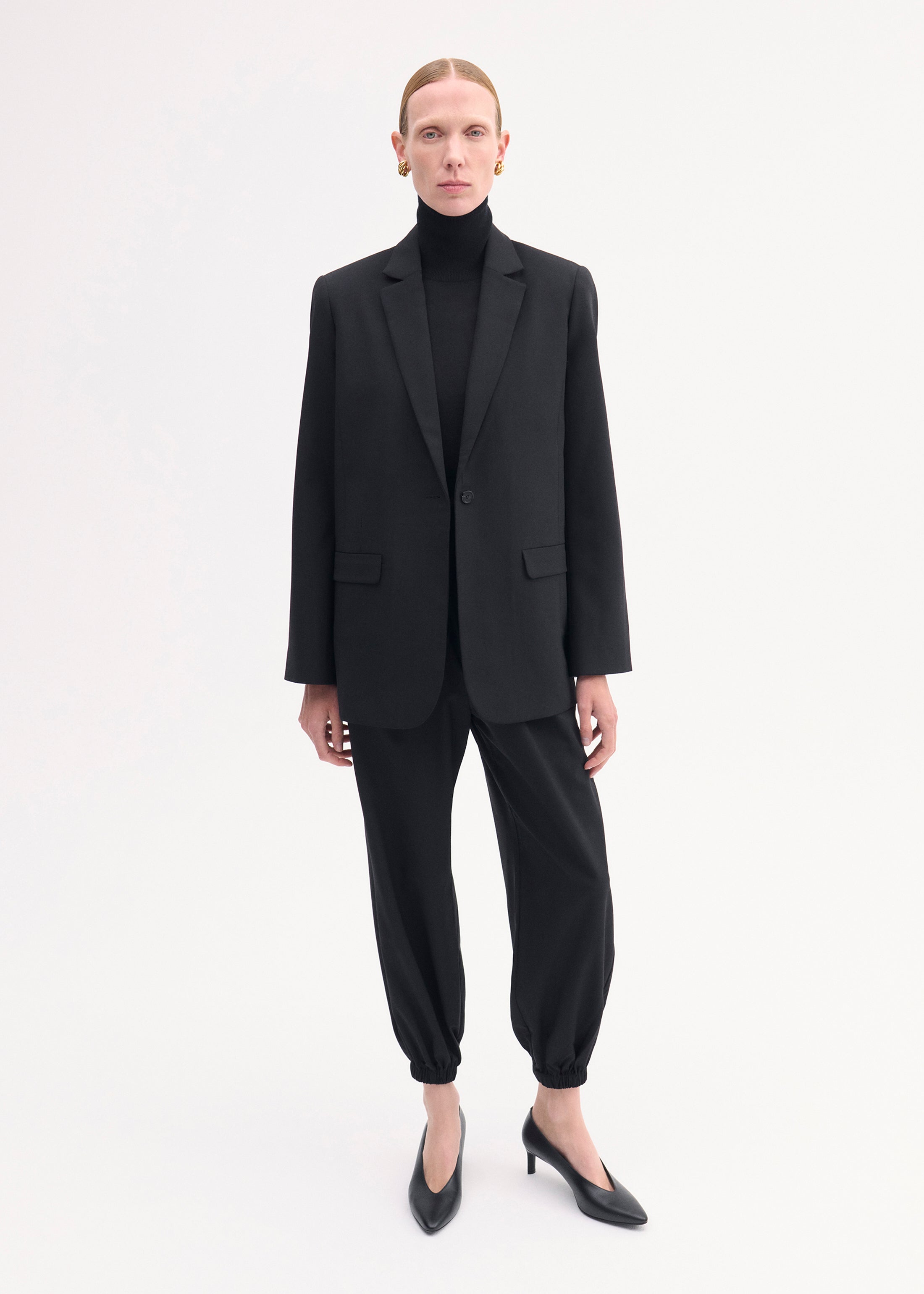 Luxury Slim Turtleneck Sweater - 100% Fine Cashmere for Women & Men | Soft & Warm Winter Pullover | Perfect for Office, Date Night & Holiday Outfits (Black)