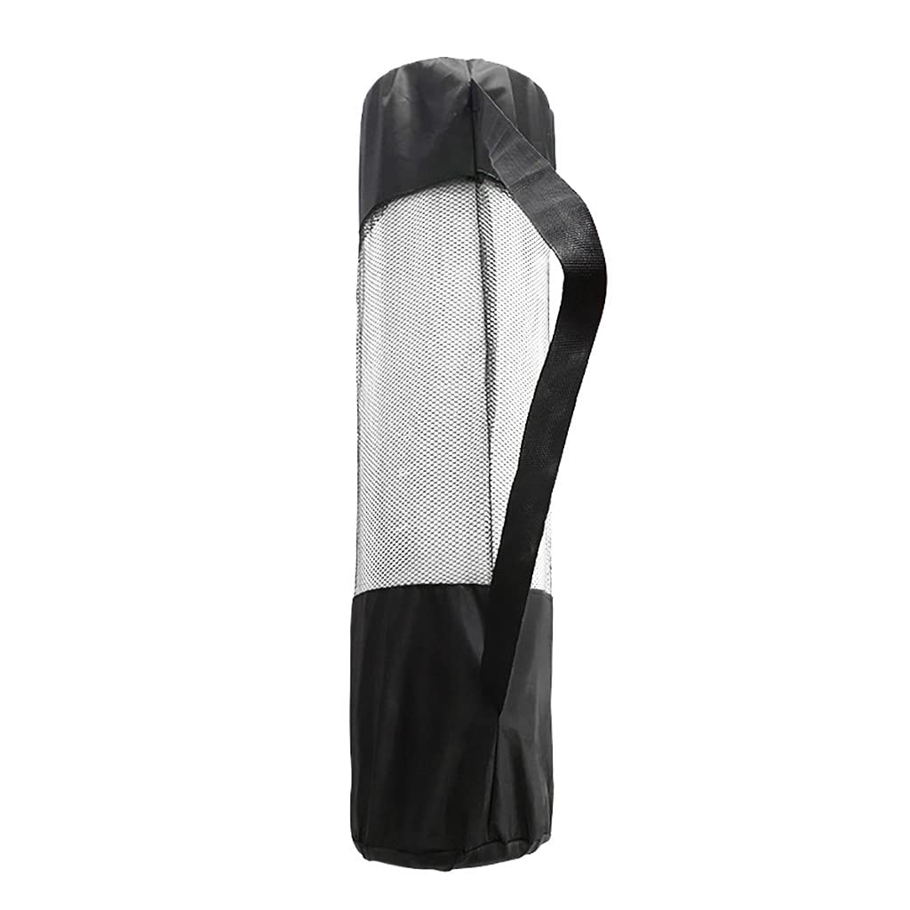 Premium Thick Waterproof Yoga Mat Bag Backpack - Breathable Mesh Design for Fitness & Yoga Equipment, Foam Blocks Storage - Large Size (Black) - Perfect for Gym, Travel & Outdoor Yoga Sessions