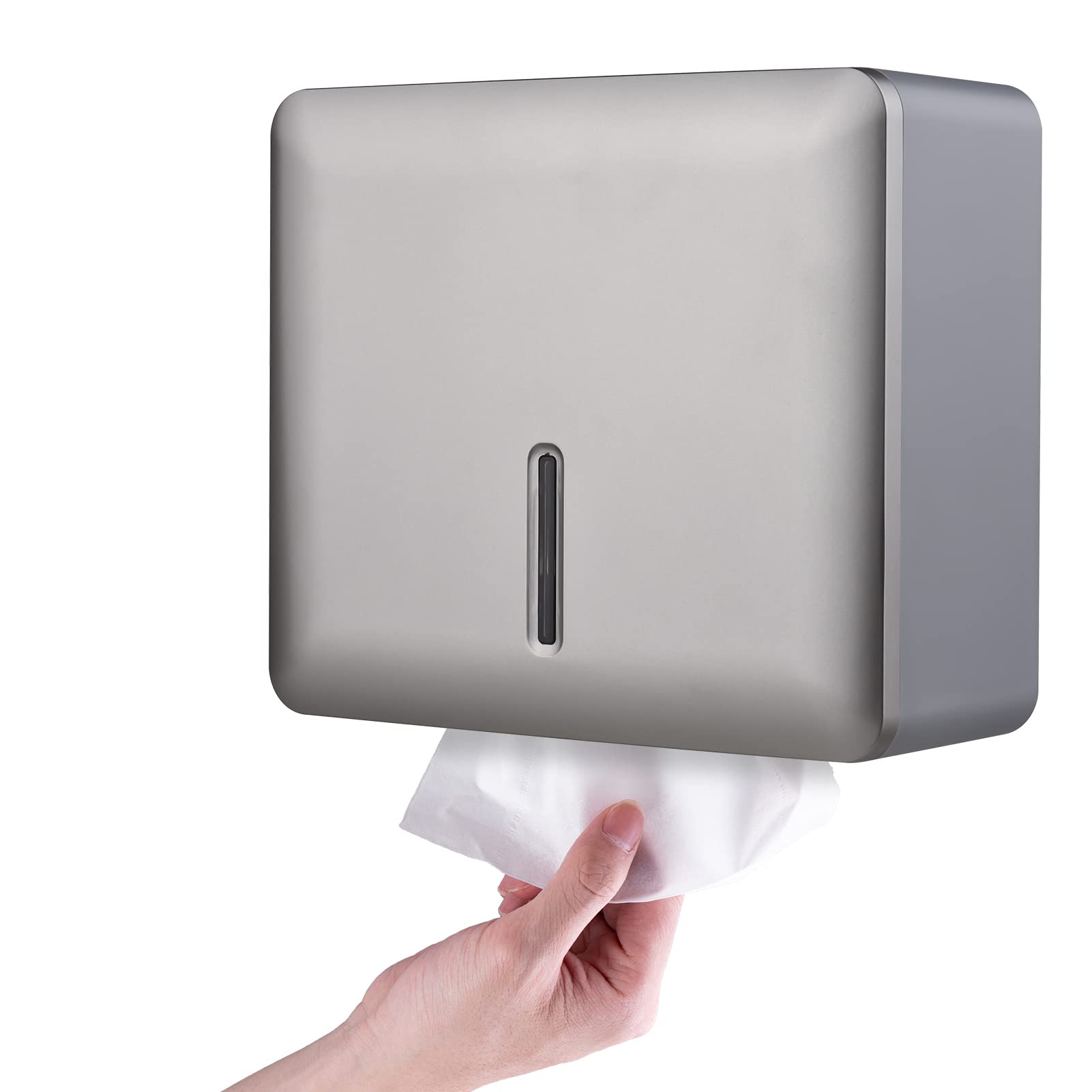 Wall Mount Paper Towel Dispenser with Key Lock - Multifold Hand Towel Holder for Bathroom, Kitchen & Bedroom | Space-Saving & Hygienic Tissue Storage Solution