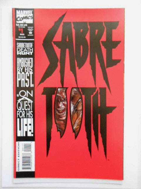 Sabre Tooth #1 Rare VF/NM Comic Book - Collectible Marvel X-Men Series for Display & Investment
