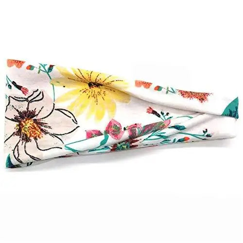 Stylish Printed Hair Bands Set for Women - 6 Pack Fashion Hair Accessories for Ponytail, Bun & Everyday Use - Perfect for Workout, Office & Casual Wear