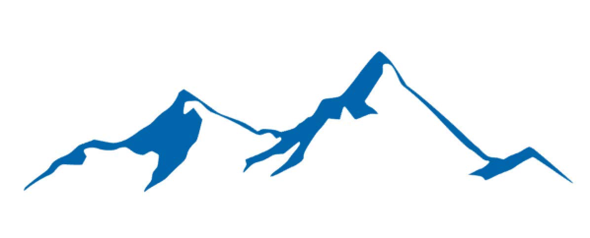 Premium Mountain Vinyl Stickers Decals (Pack of 2) - Waterproof Car Bumper, Window, Laptop, Tablet & Phone Decoration (12