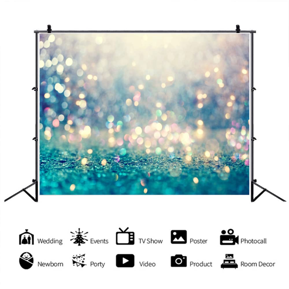 Professional 10x7ft Shining Spot Photography Backdrop - Microfiber Studio Background for Portraits, Photoshoots & Party Decorations | Perfect for Wedding, Birthday, and Studio Photography Sessions