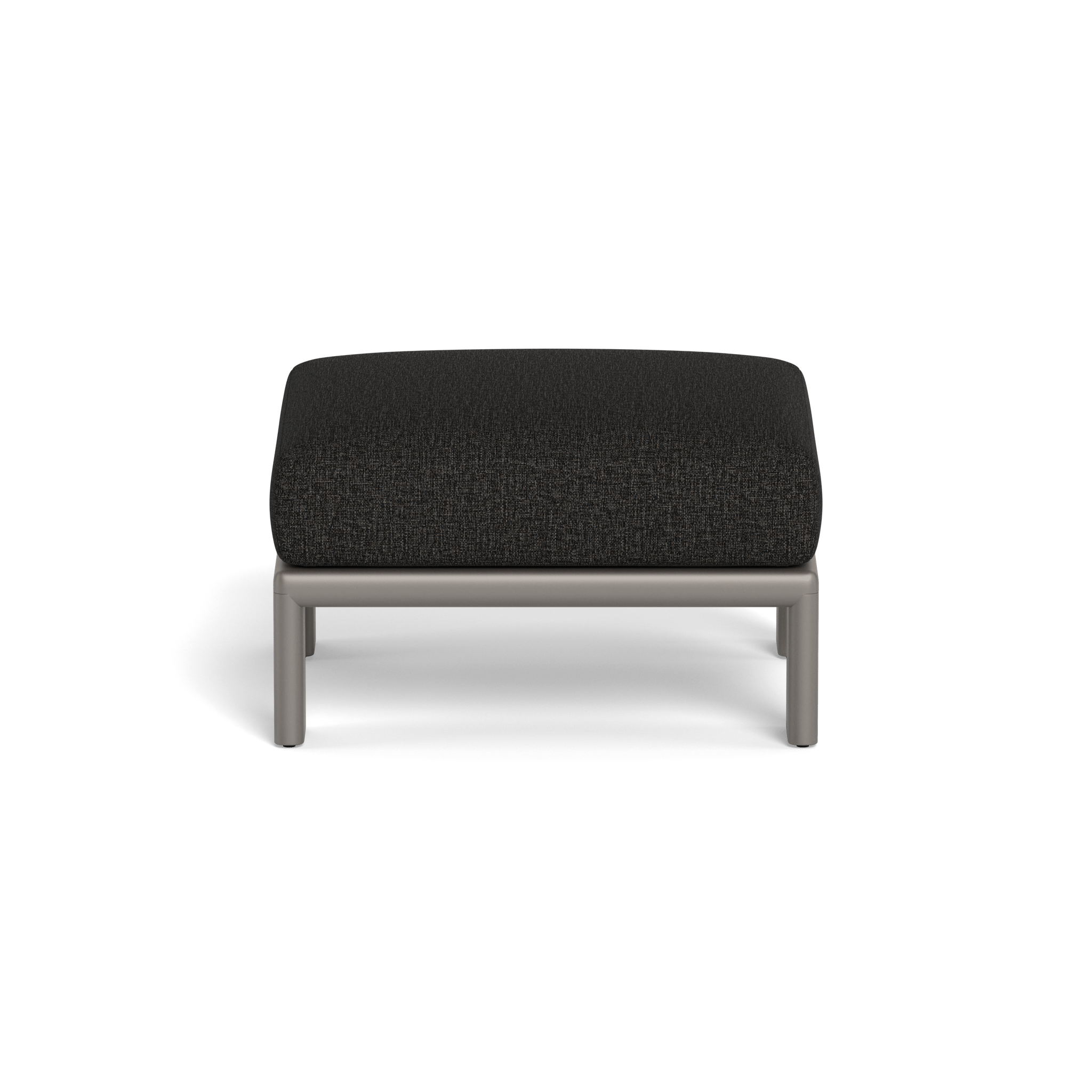 Palm Beach Aluminum Outdoor Ottoman - Lightweight & Weather-Resistant Patio Furniture for Poolside, Garden, and Deck Relaxation