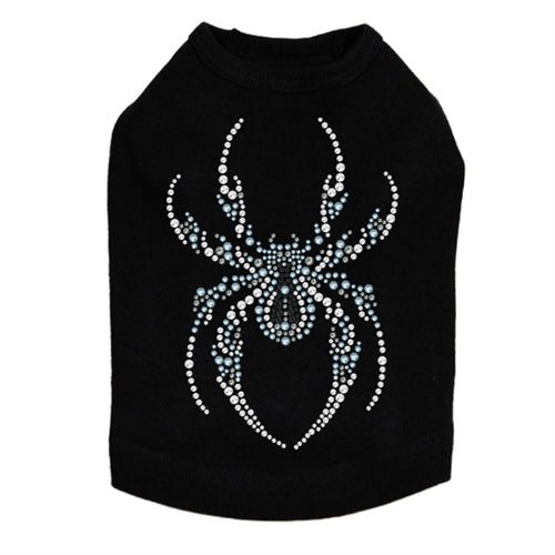 Sparkling Blue Spider Rhinestone Tank Top for Women - Multiple Colors Available - Perfect for Parties, Nightlife & Festivals
