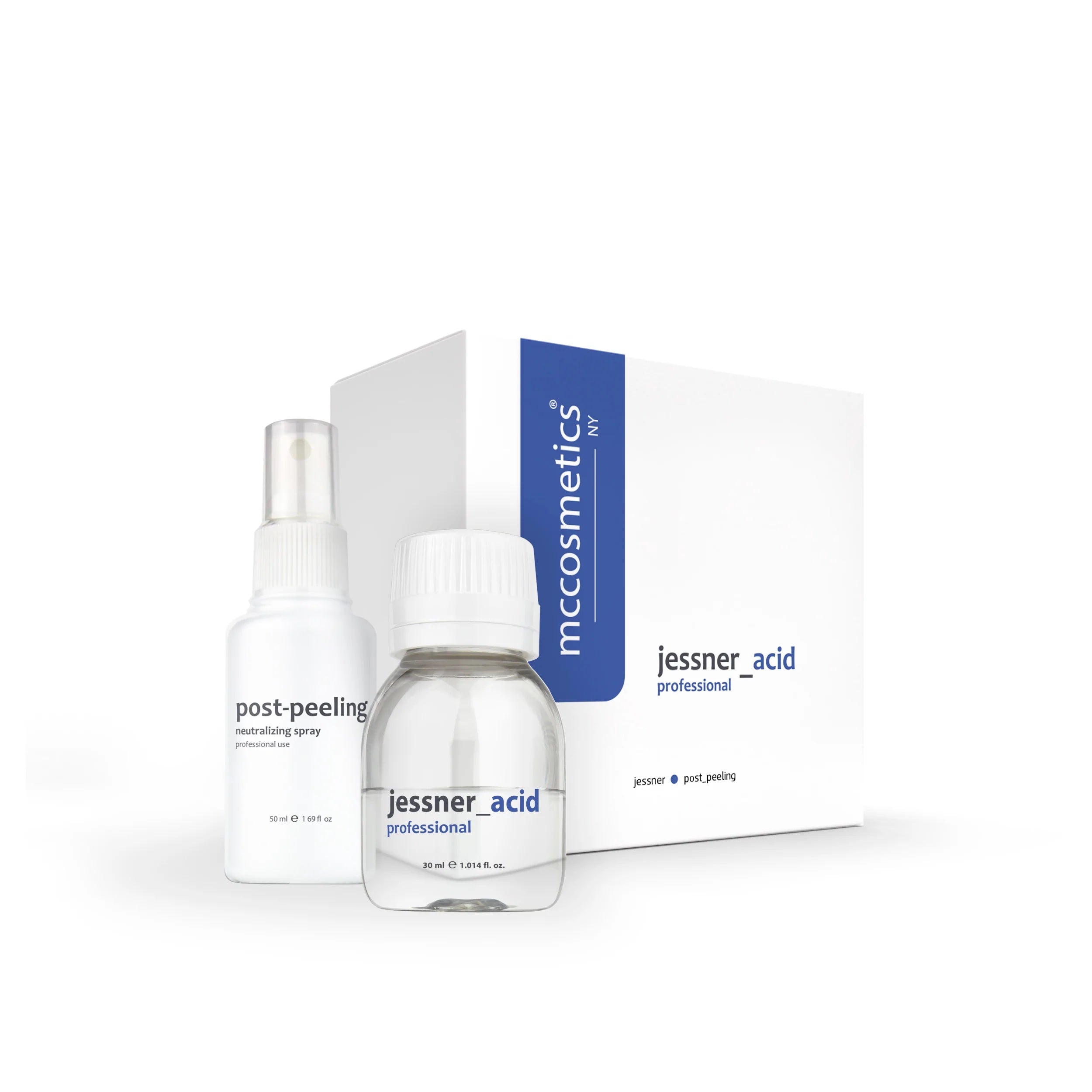 MCCosmetics NY Professional Jessner Acid Peel Kit with Post Peeling Neutralizing Spray - At-Home Chemical Face Peel for Acne, Wrinkles & Skin Rejuvenation - Perfect for Spa Days & Skincare Treatments